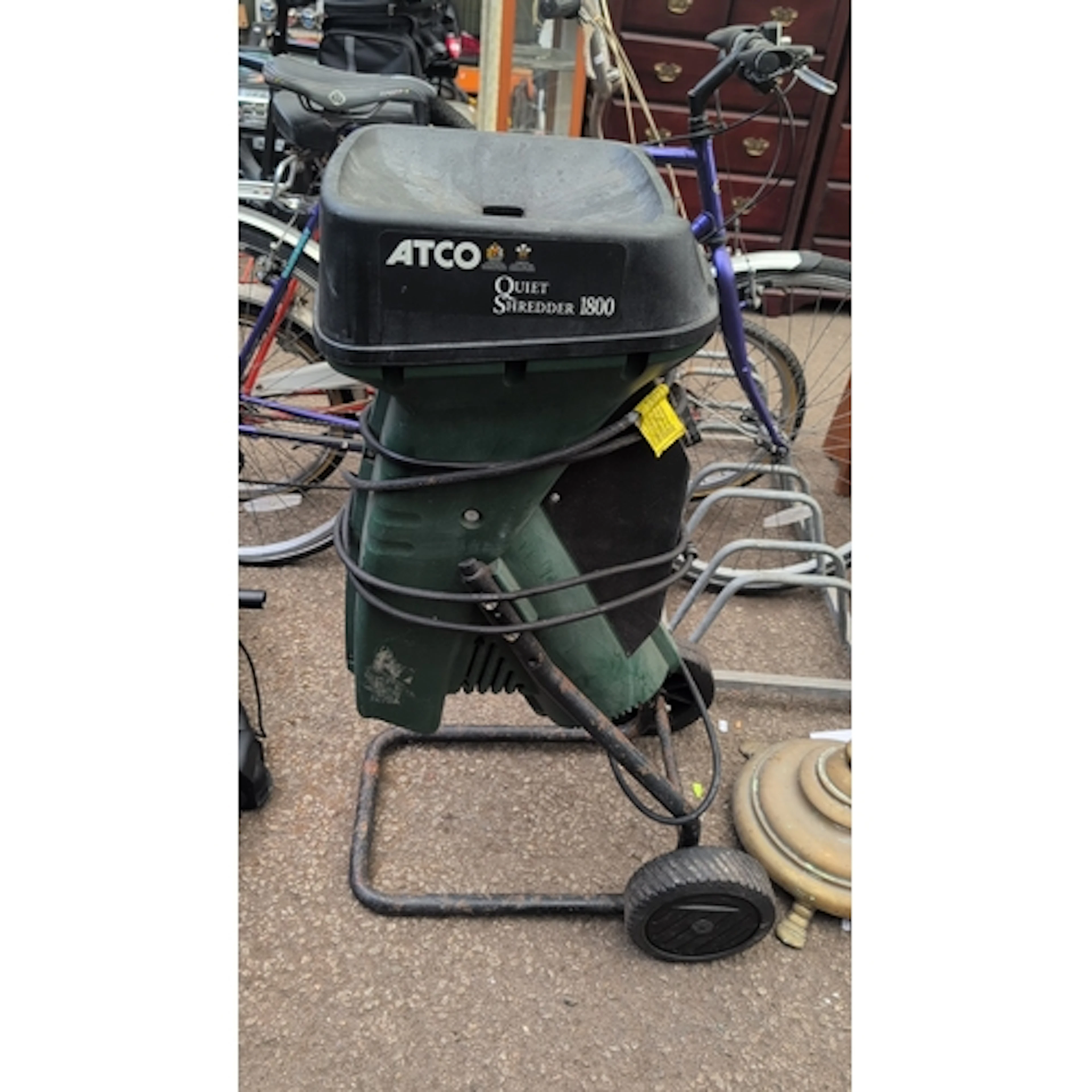 ATCO Quiet Shredder 1800 garden shredder, 230V, 1800W, with ...