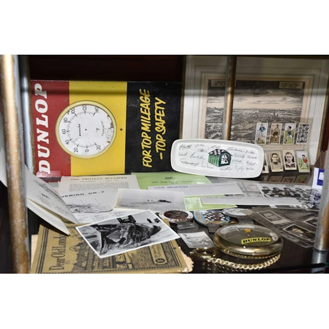 DUNLOP / MOTORSPORT & BLUEBIRD MEMORABILIA, consisting o...