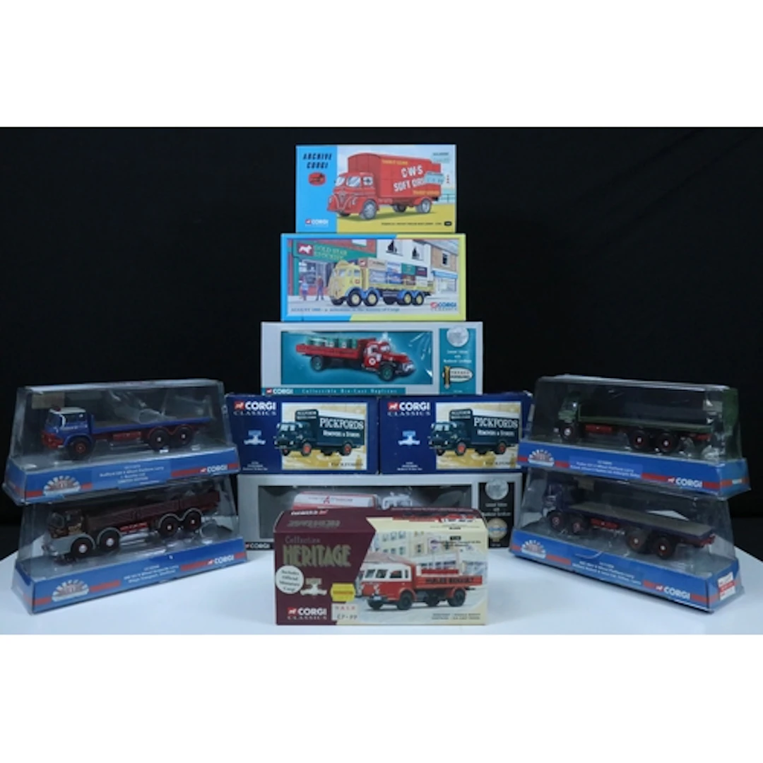 11 Boxed Corgi diecast models to include 4 x Marques of Dist...