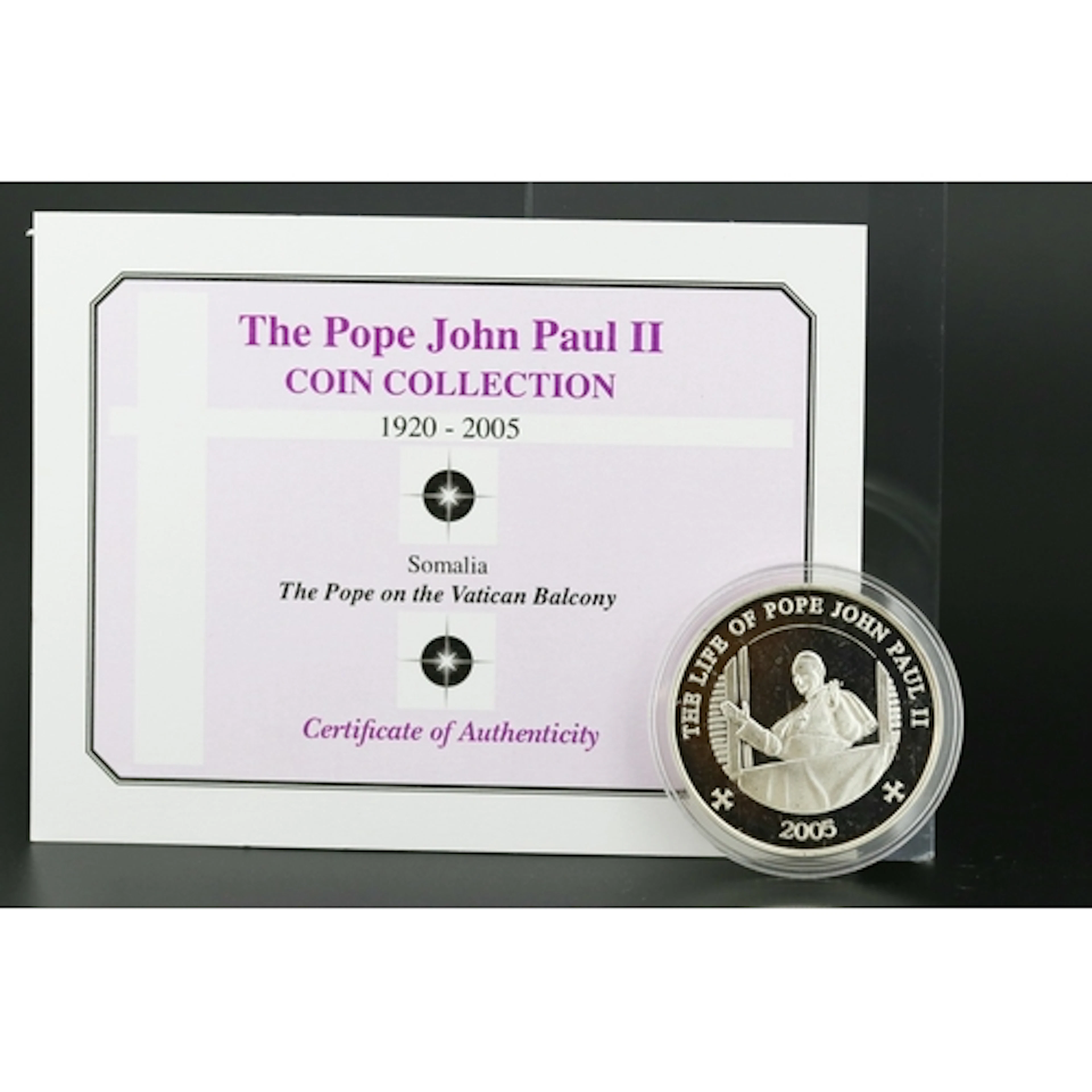 The Pope John Paul II Coin Collection 1920 - 2005 Sterling S...
