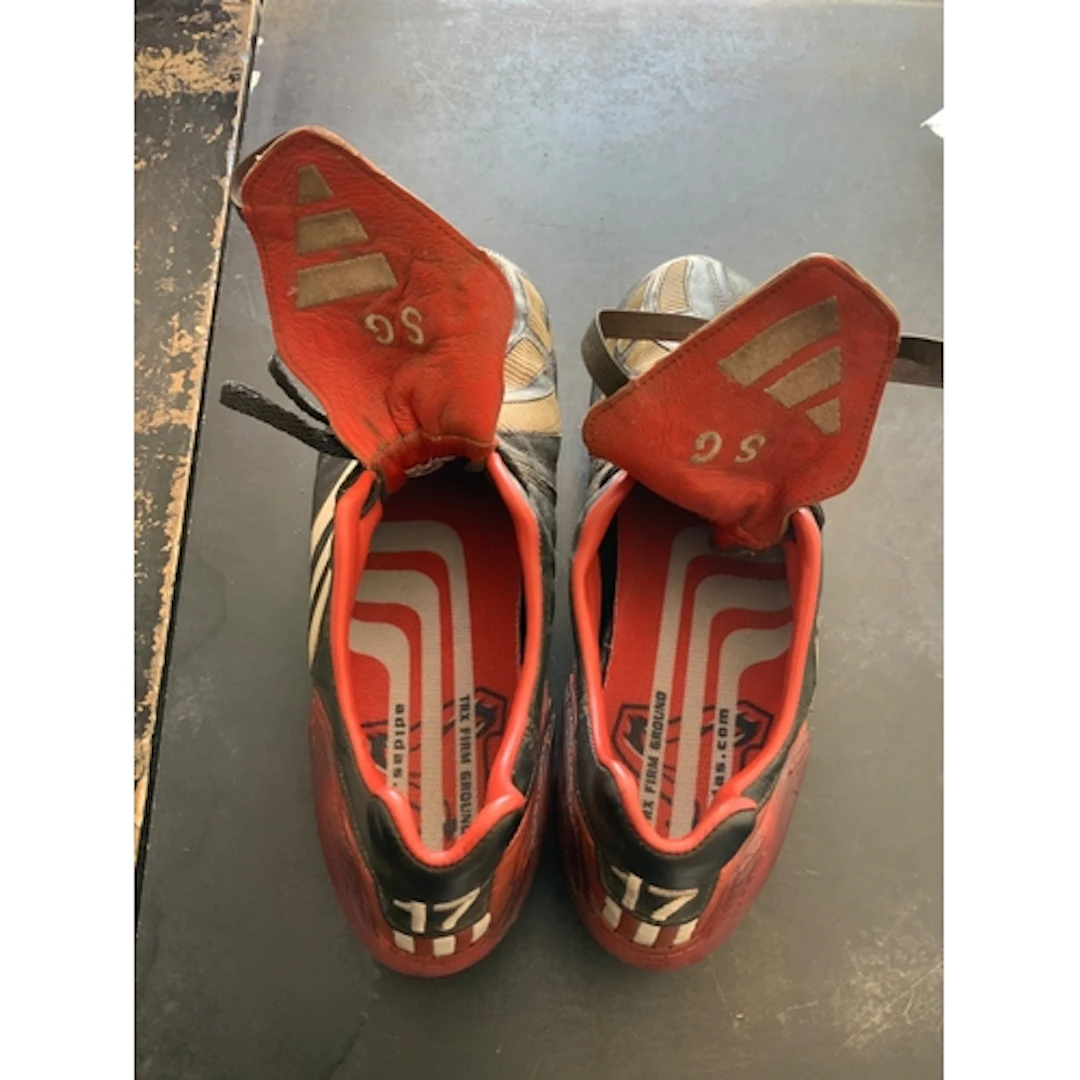 Gerrard Liverpool Match Worn Football Boots: Adidas TRX firm...