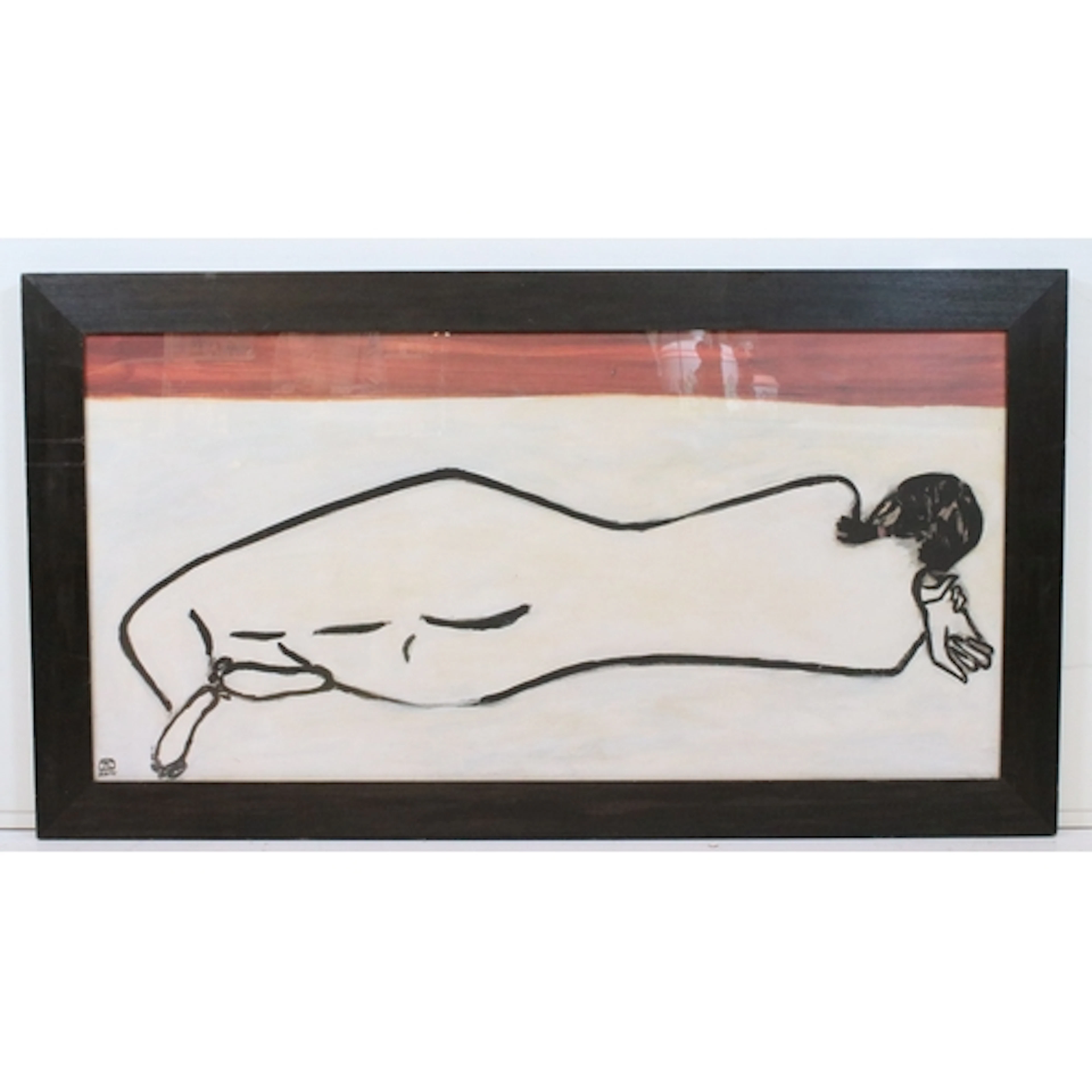 After Sanyu (Chinese, 1901-1966), print of 'Agnes', label ve...