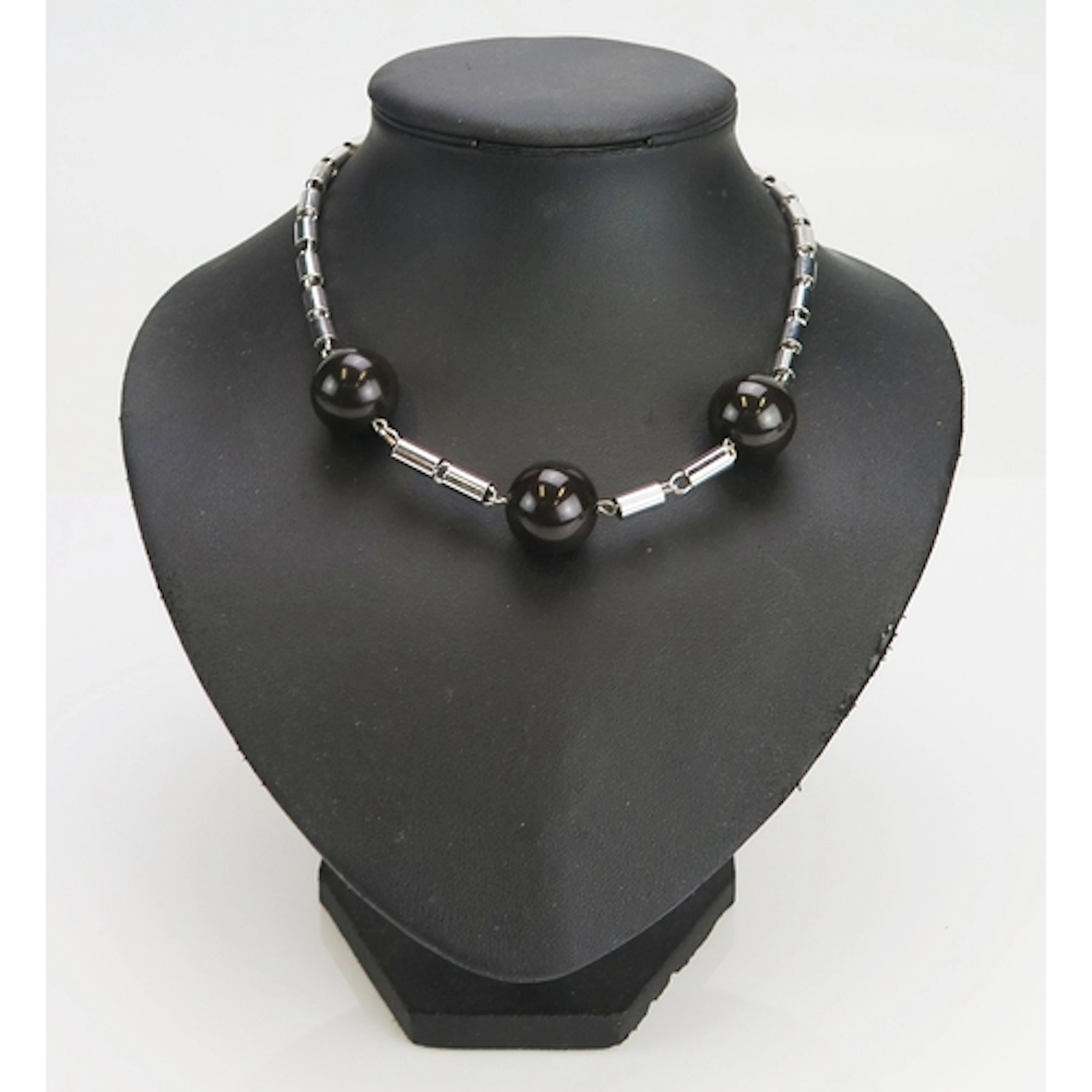 Jakob Bengel - An Art Deco / Bauhaus chrome and Galalith bea...