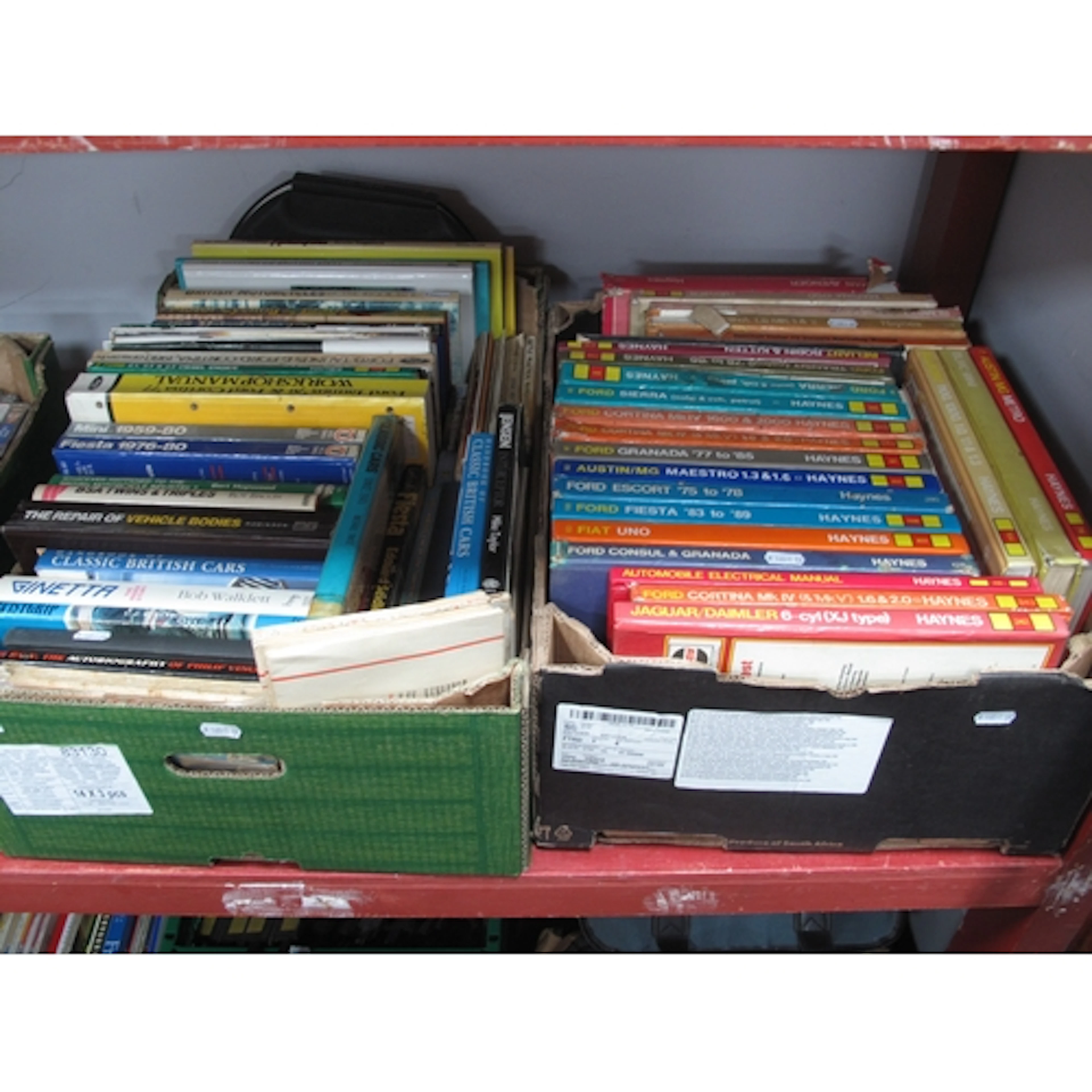 Motoring and automotive books, comprising an extensive selec...