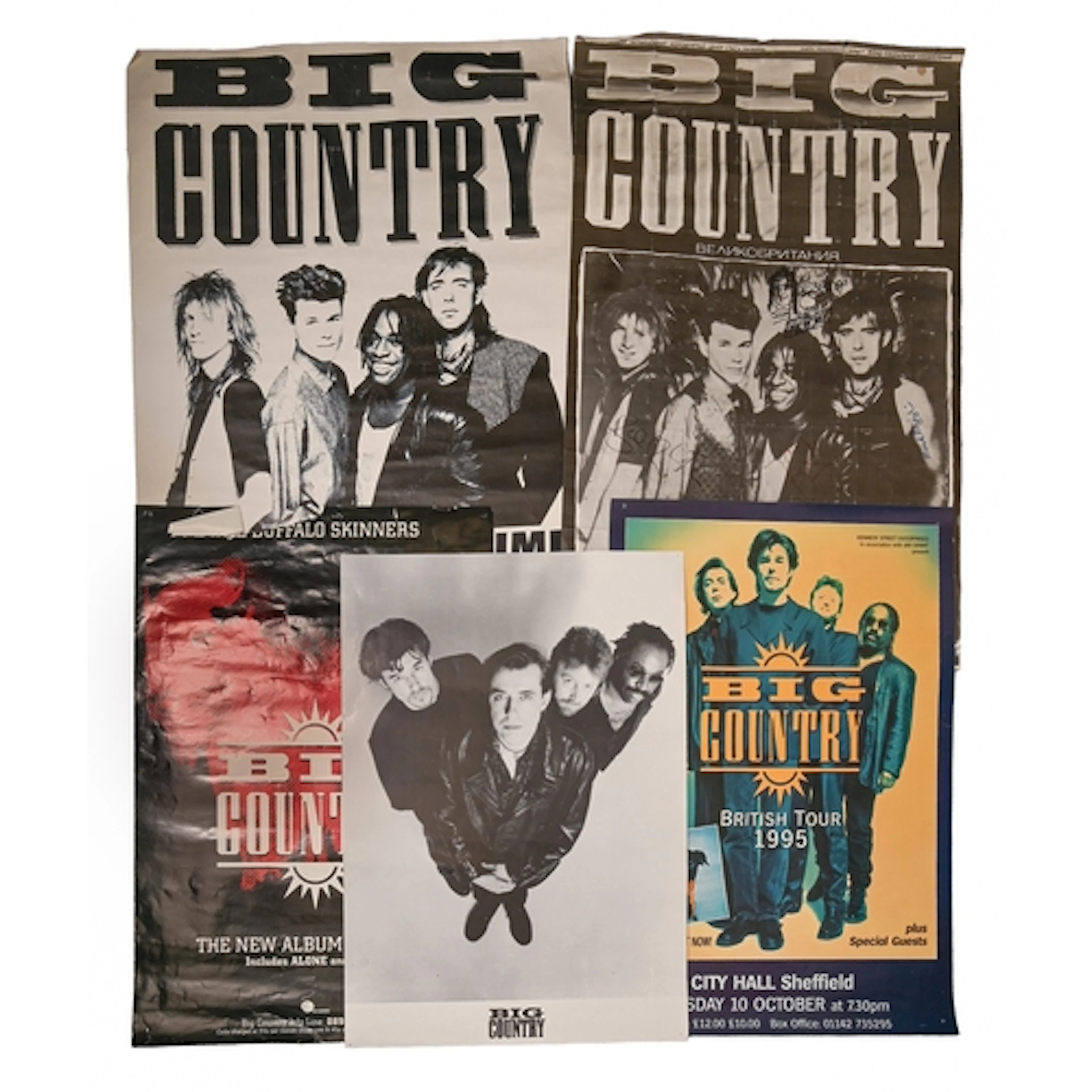 Rock music. Big Country Soviet Union concert poster, October...