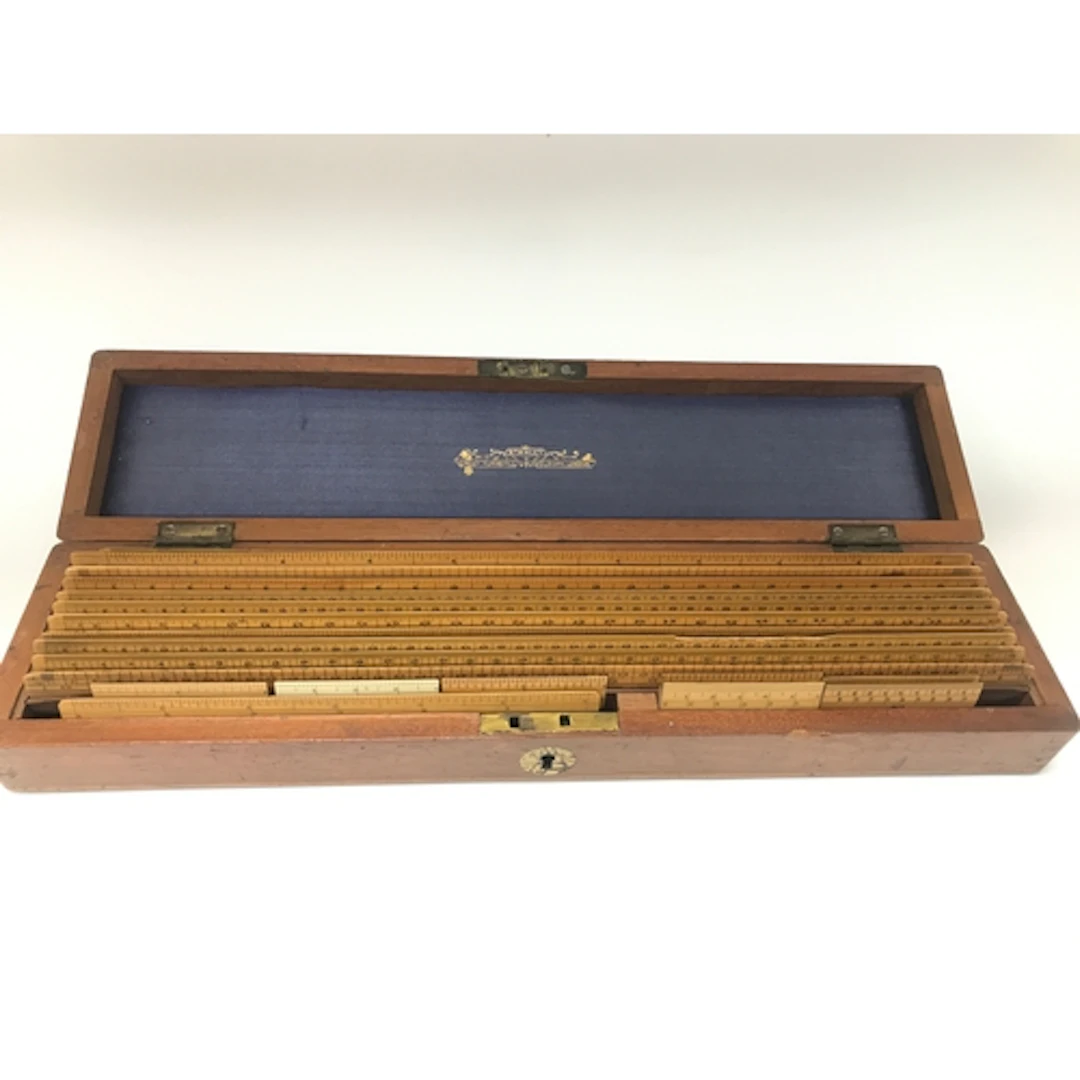 Set of Vintage Draughtsman's Rules, English, Engineer's Inst...