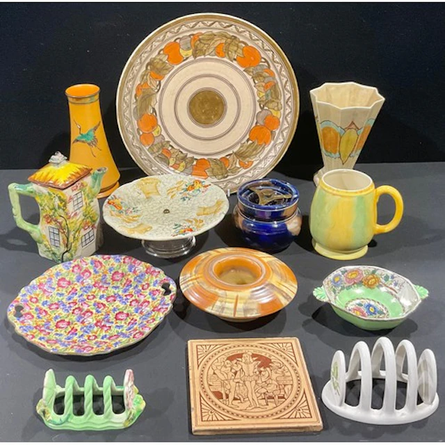 Art Deco Ceramics and Decorative Arts - a Charlotte Rhead ch...