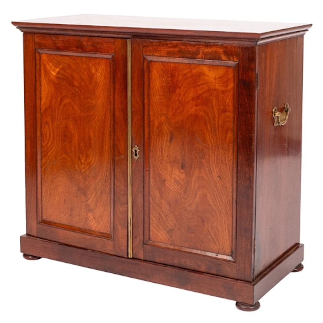 A Regency mahogany collector's cabinet, early 19th century; ...