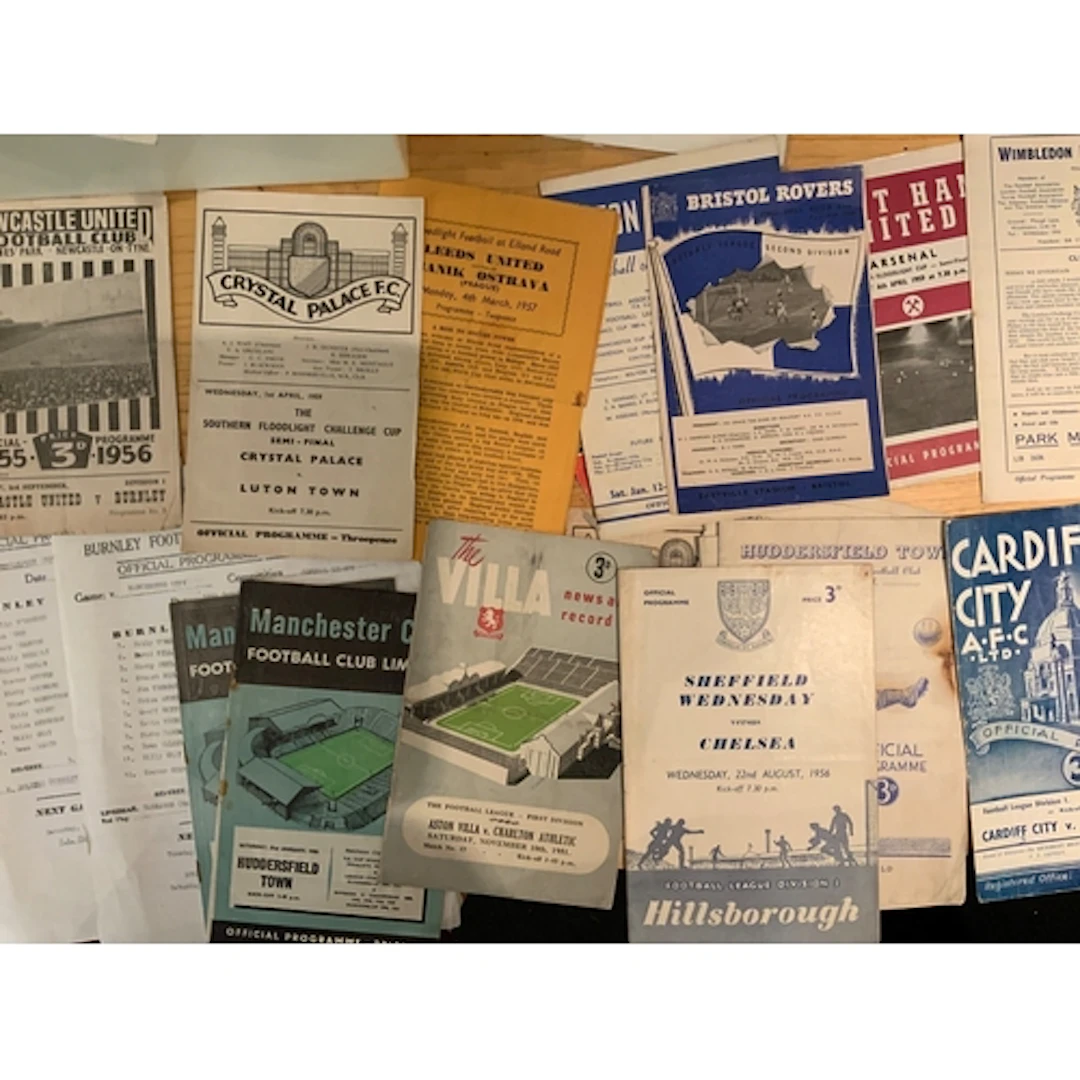 Football Programmes Boxes: Seventy miscellaneous programmes ...