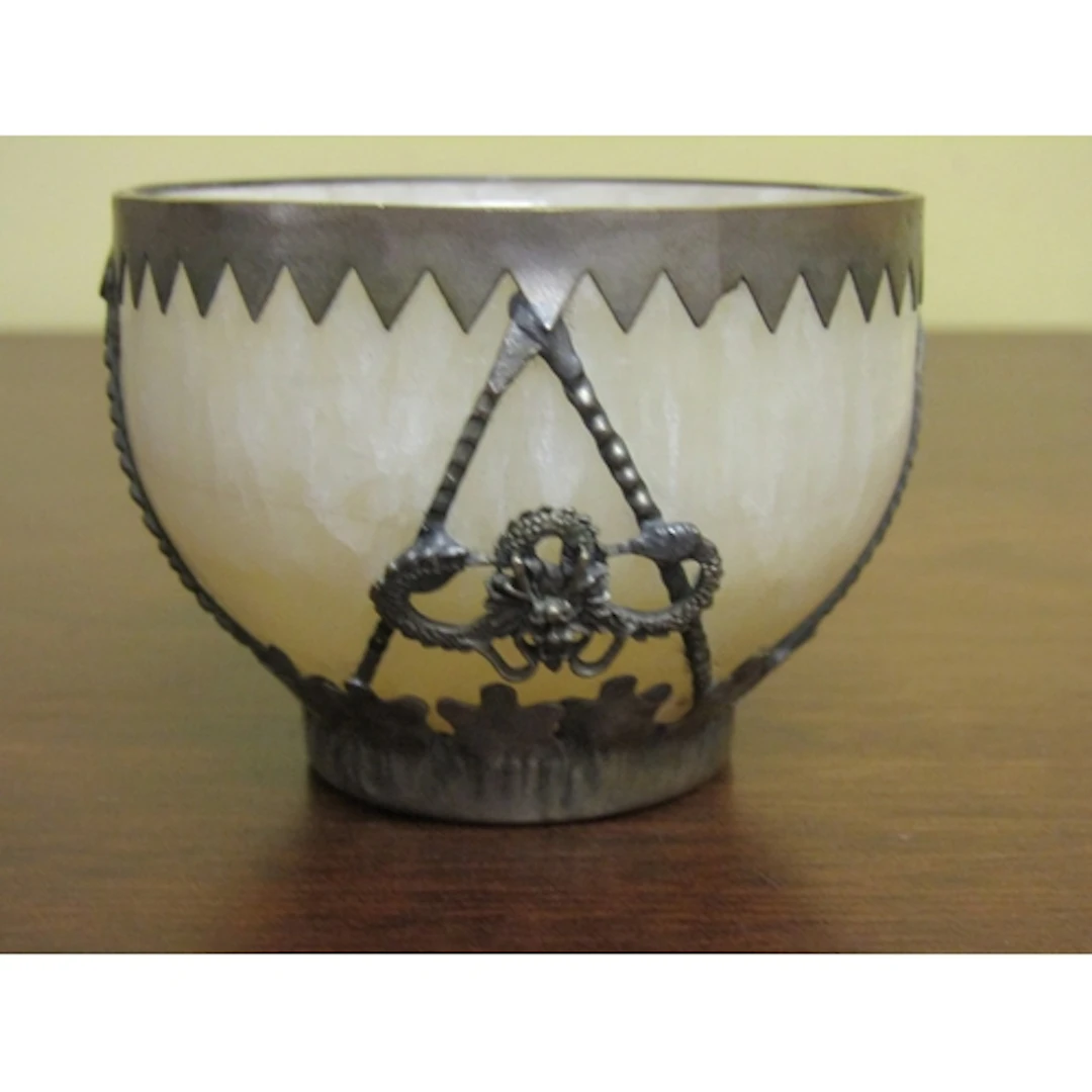 Antique Silver Overlaid Shell Form Bowl Approximately 3 Inch...
