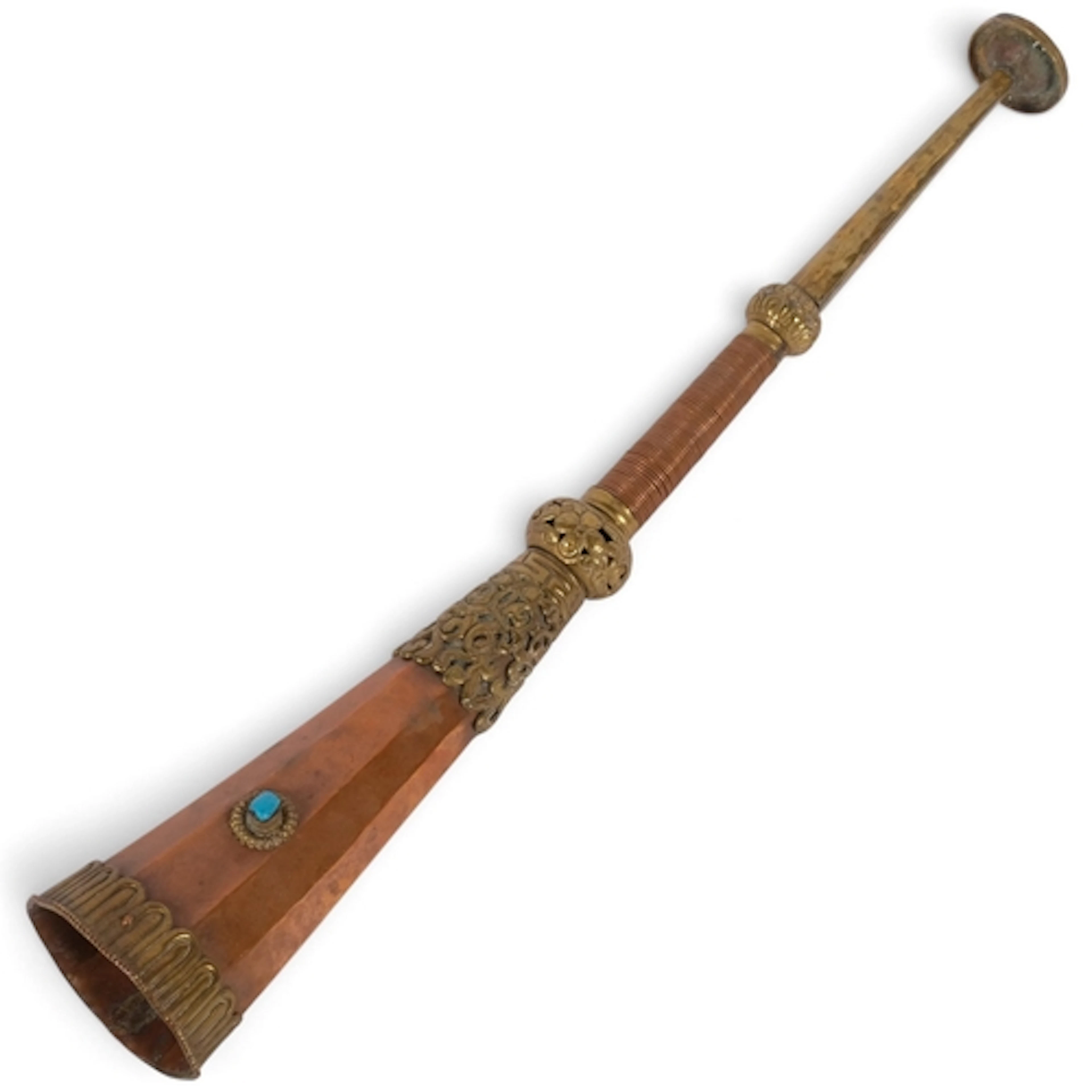 An Antique Tibetan Buddhist Kangling (ceremonial trumpet), c...