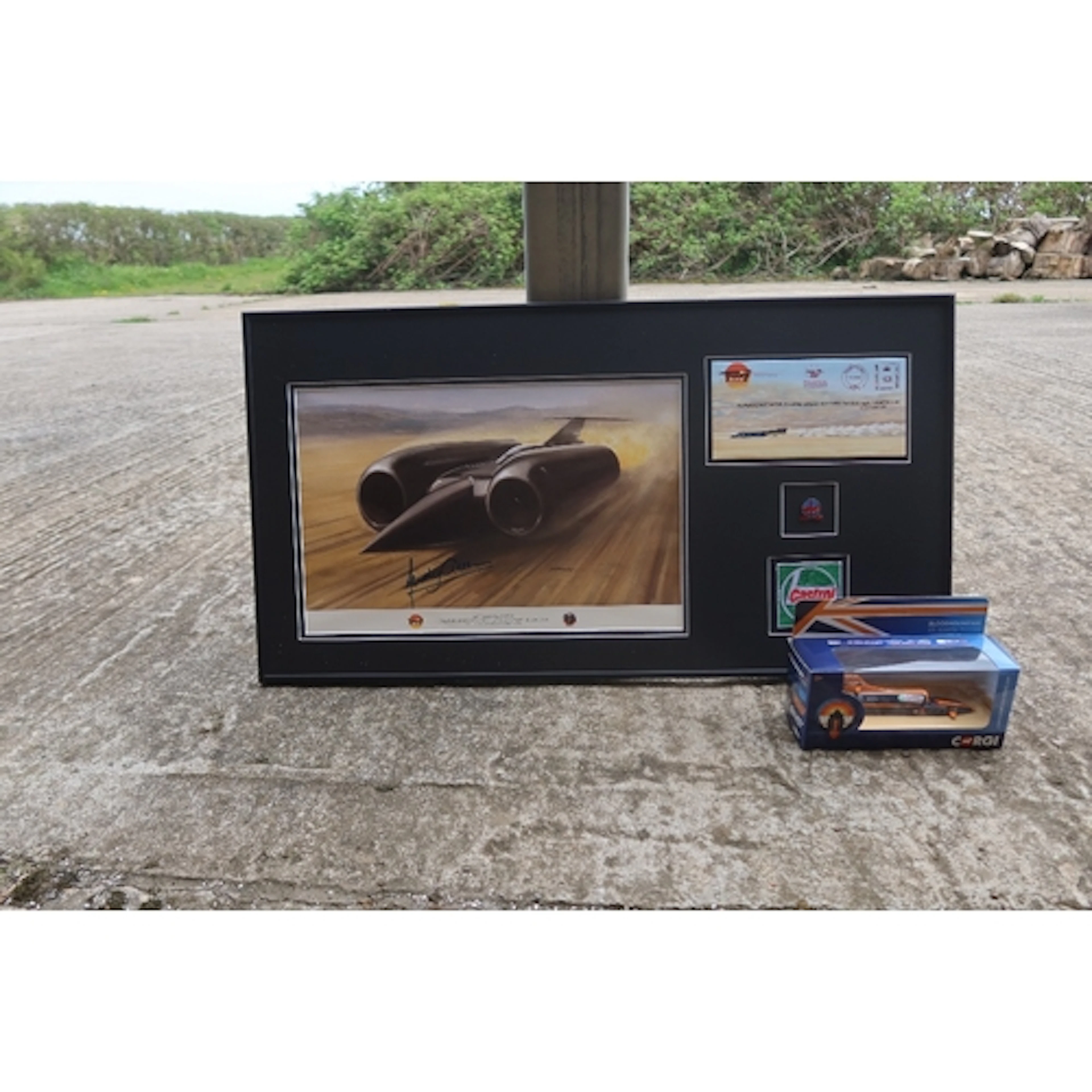 Signed print - landspeed record car model bloodhound SSc