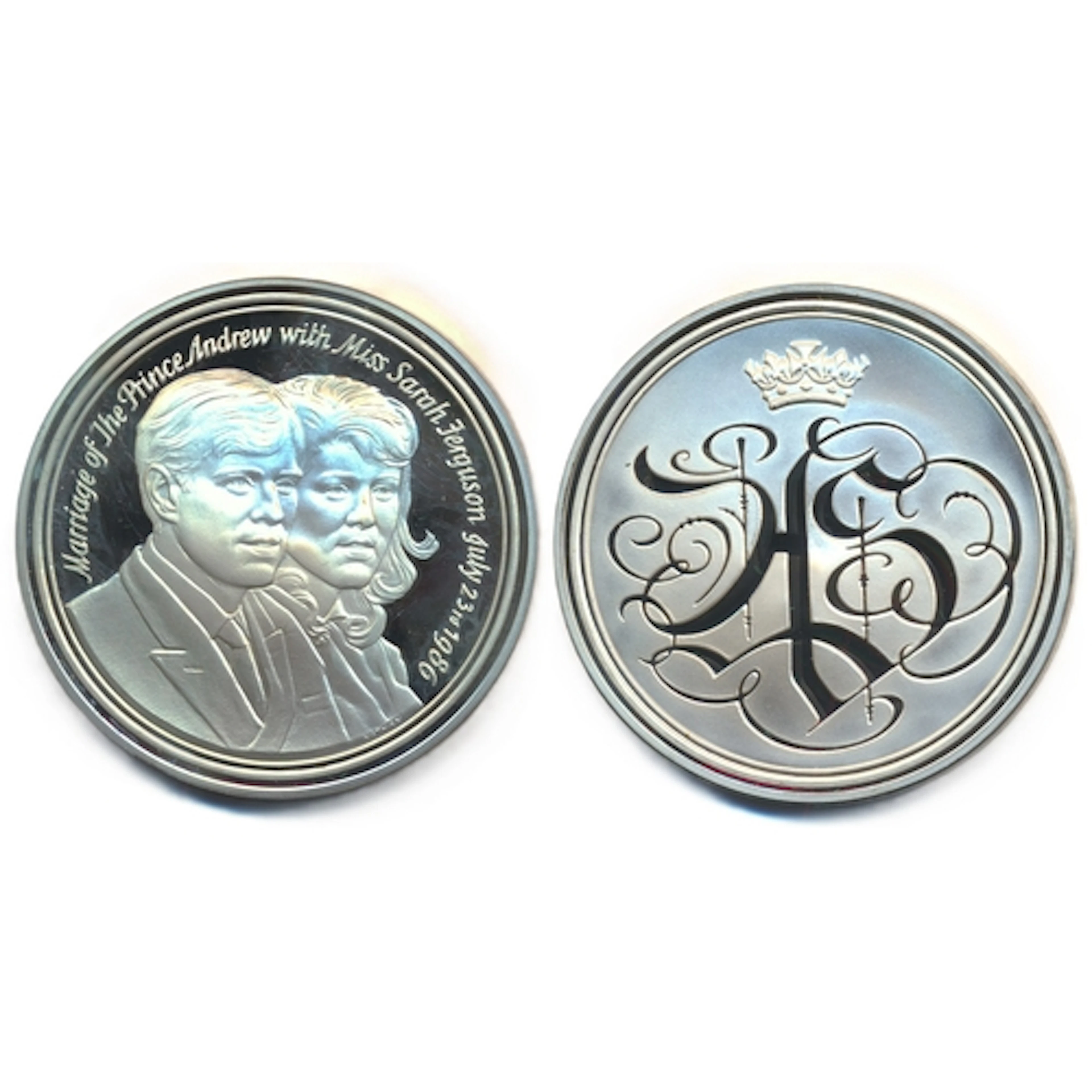 1986 Royal Wedding sterling silver medal proof 82g, some pac...