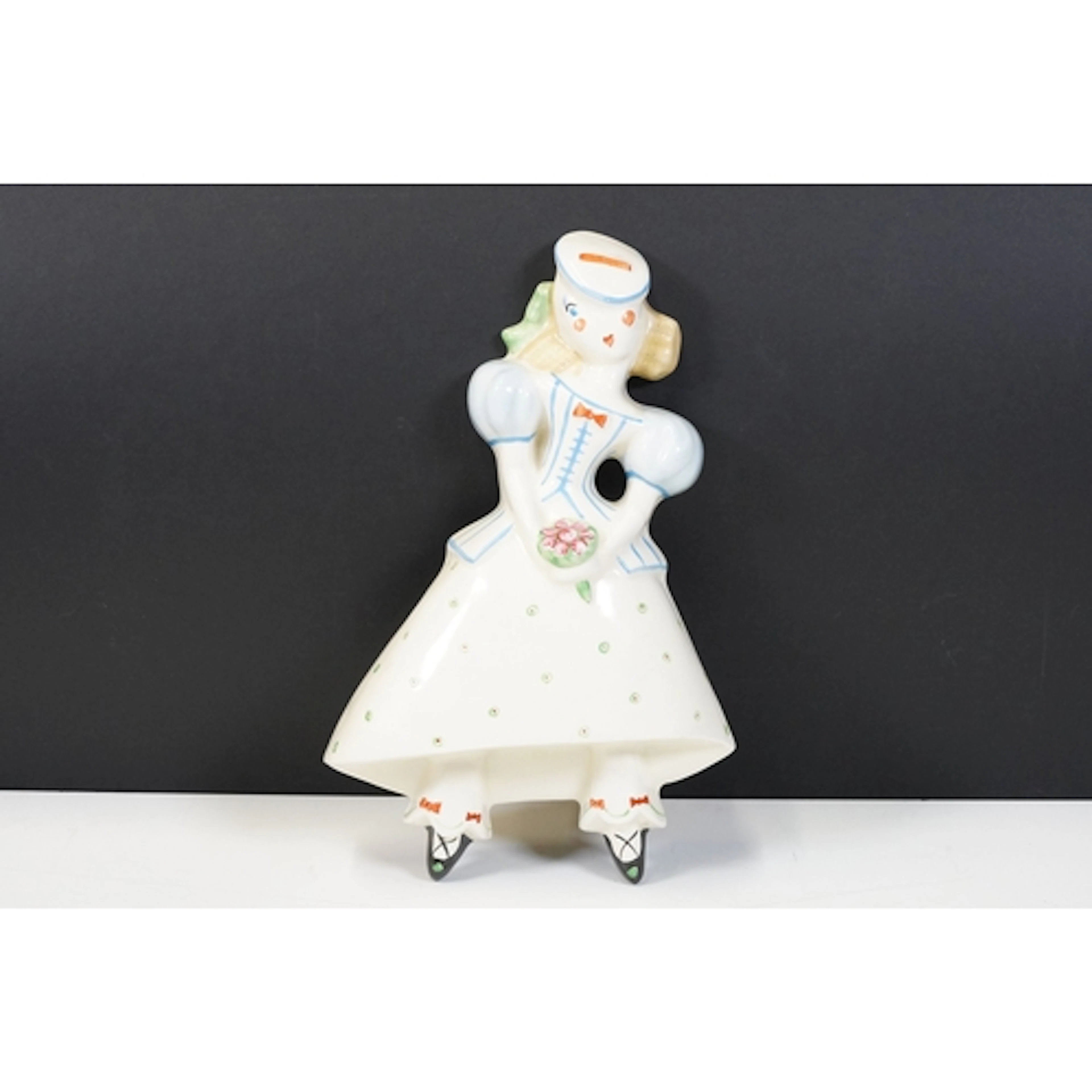 Crown Devon wall pocket - 'The French Girl', from the Countr...