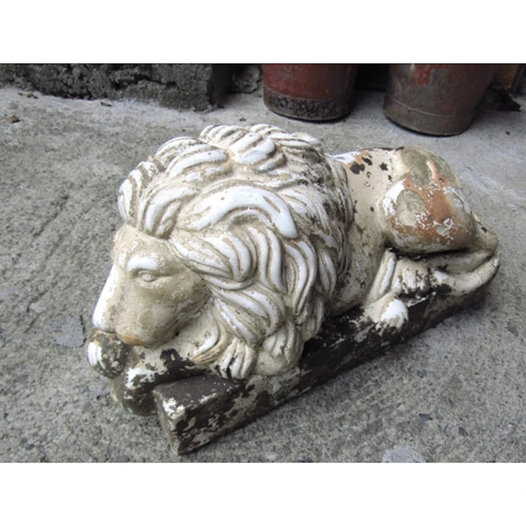 Recumbent Lion Figure Approximately 16 Inches Wide