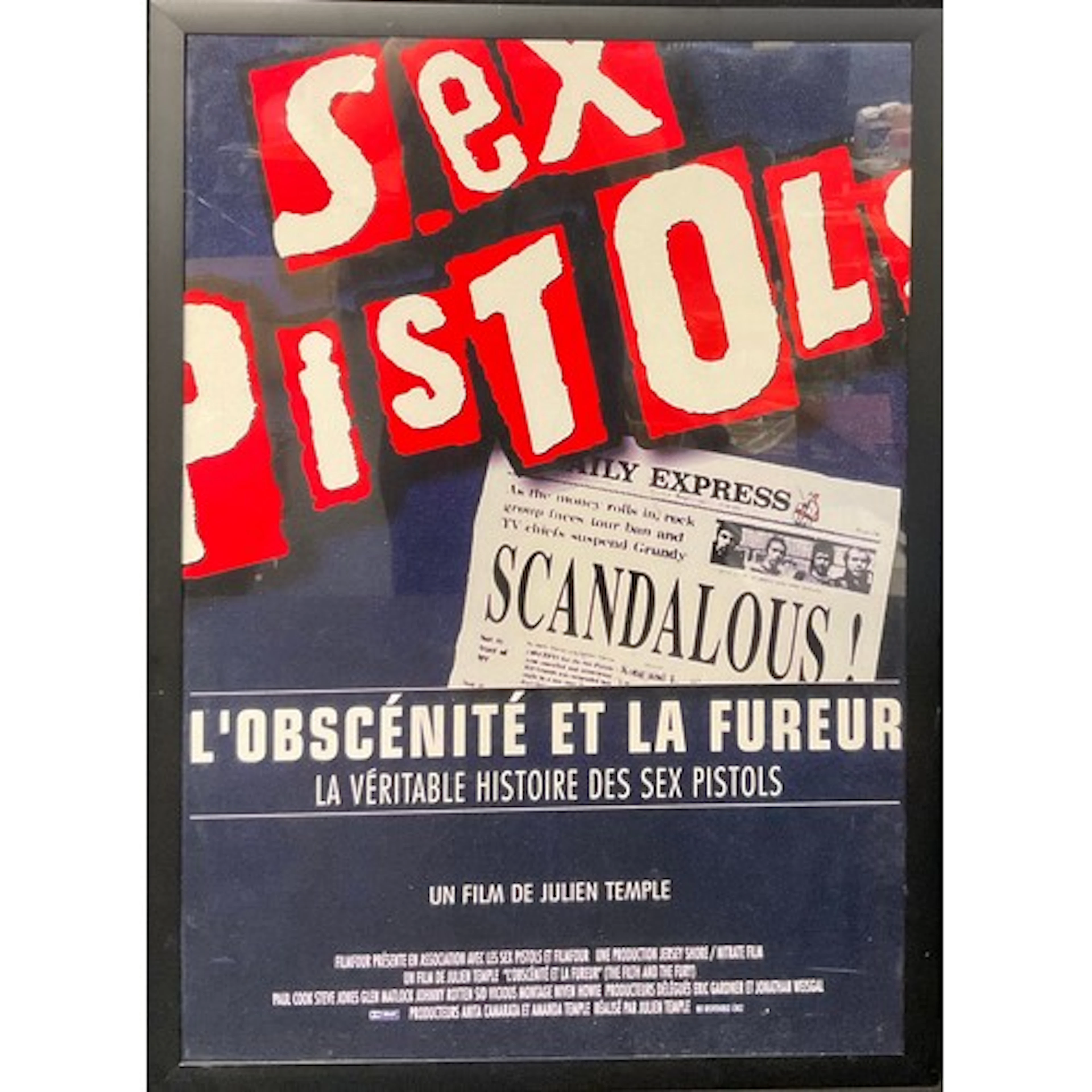 A Film Poster - Sex Pistols,L'Obscénité Et La Fureur, Un Fil...