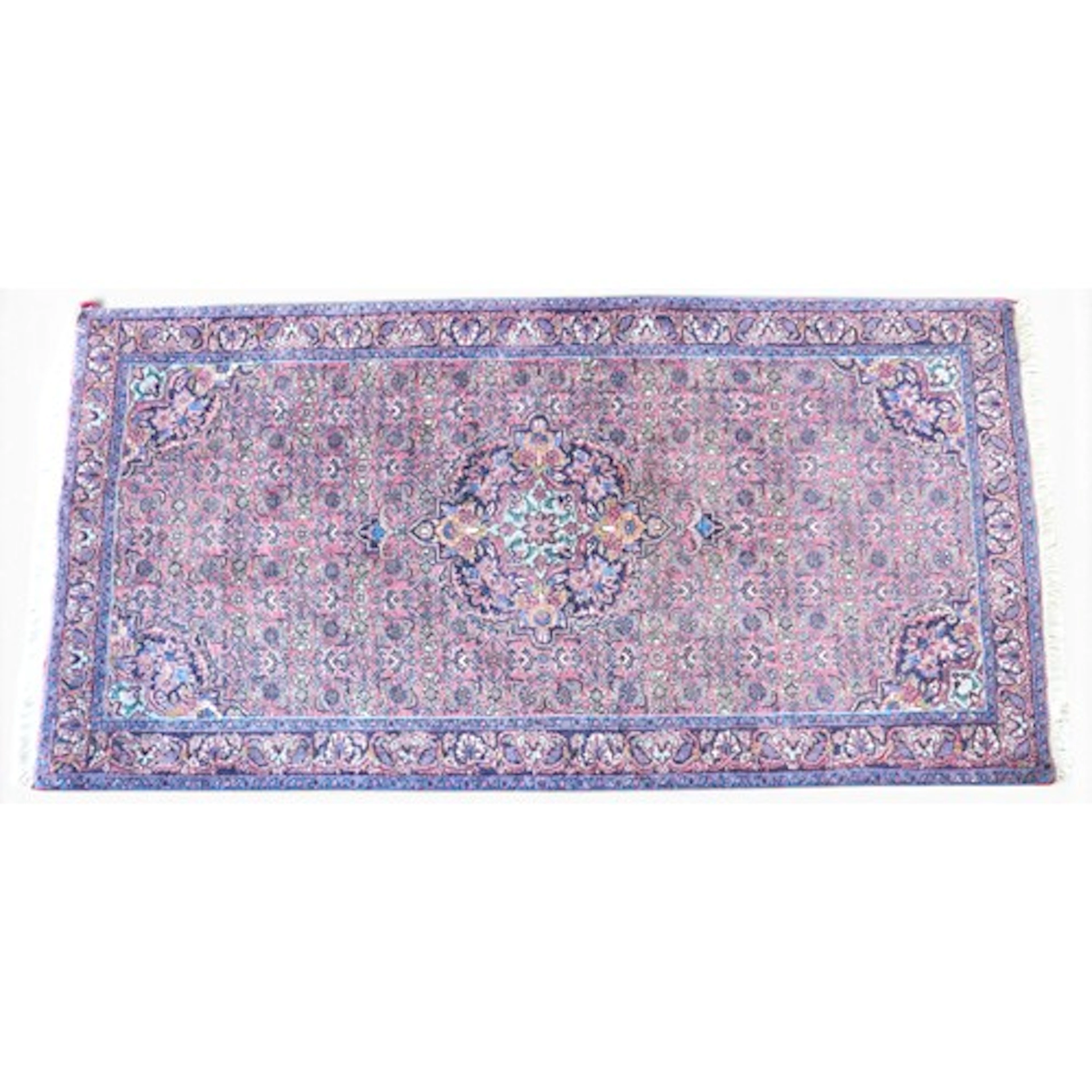A Fine Bijar rug, 143 by 72cm.