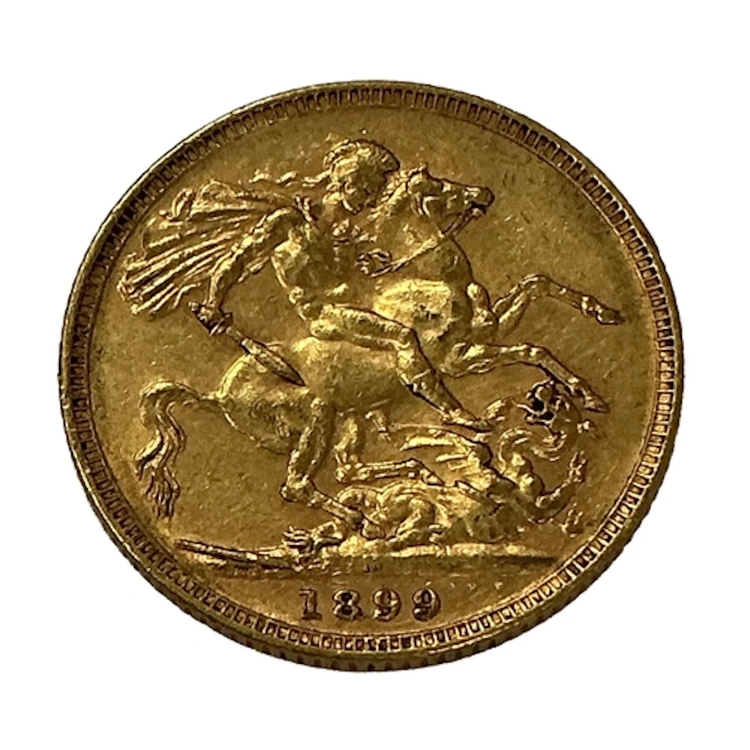 1899 Victoria Gold Sovereign, Melbourne mint.