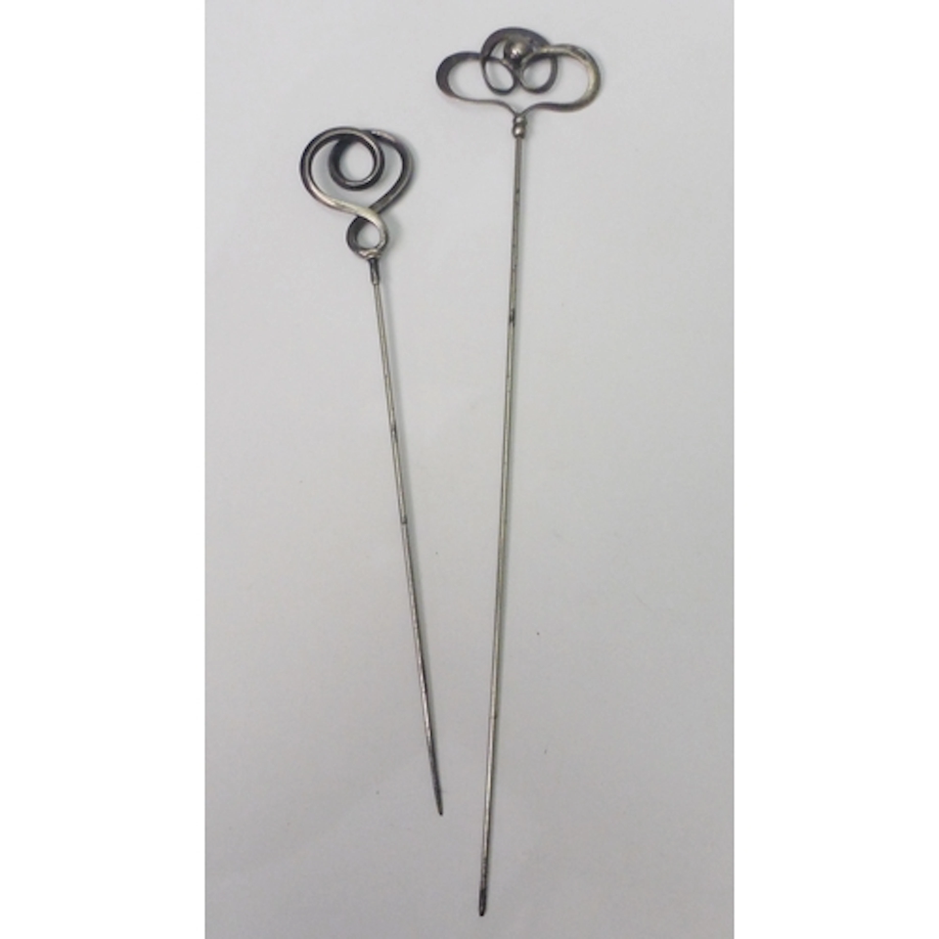 An Edwardian hat pin, silver and steel, Charles Horner, Ches...