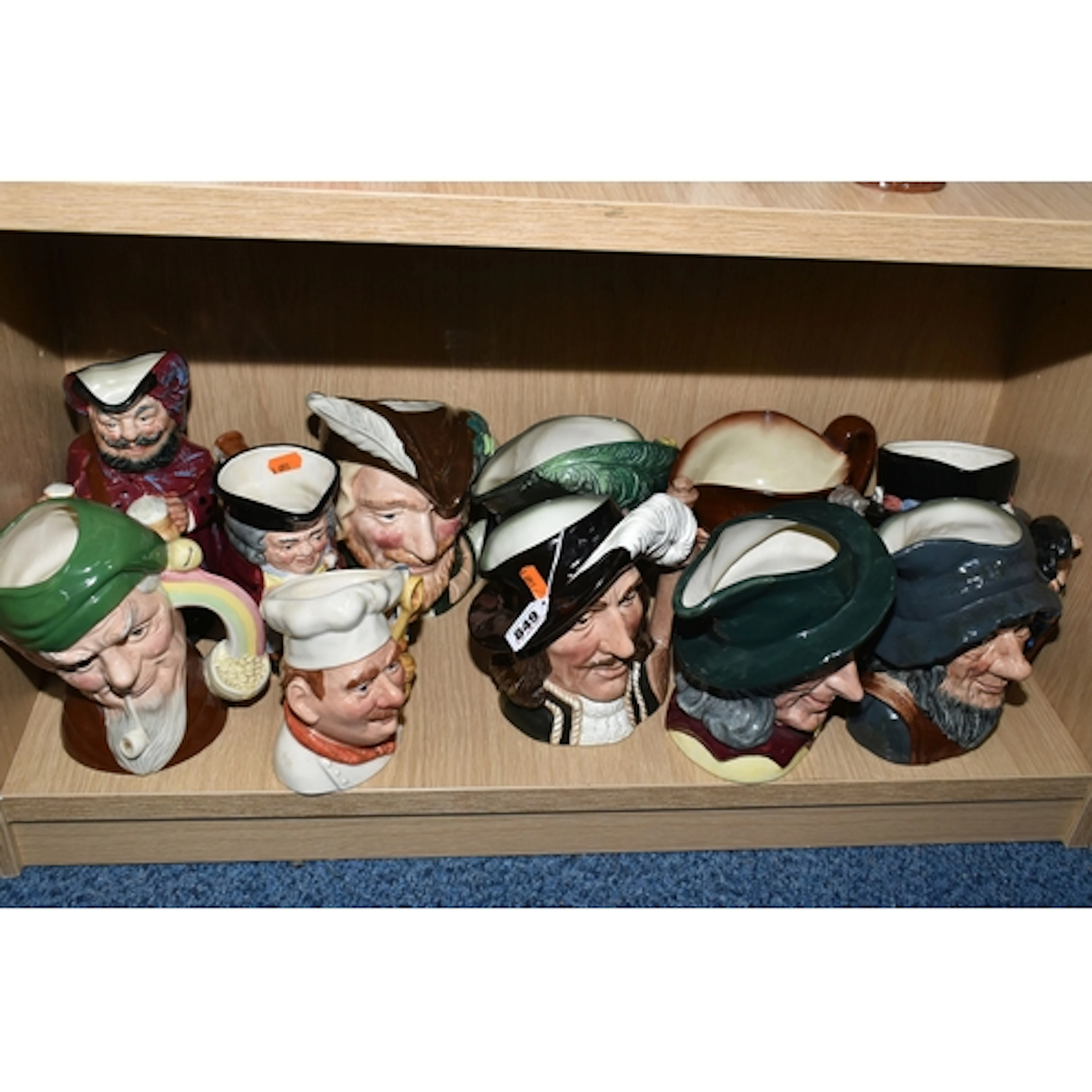 A GROUP OF ROYAL DOULTON CHARACTER JUGS, comprising Old Char...