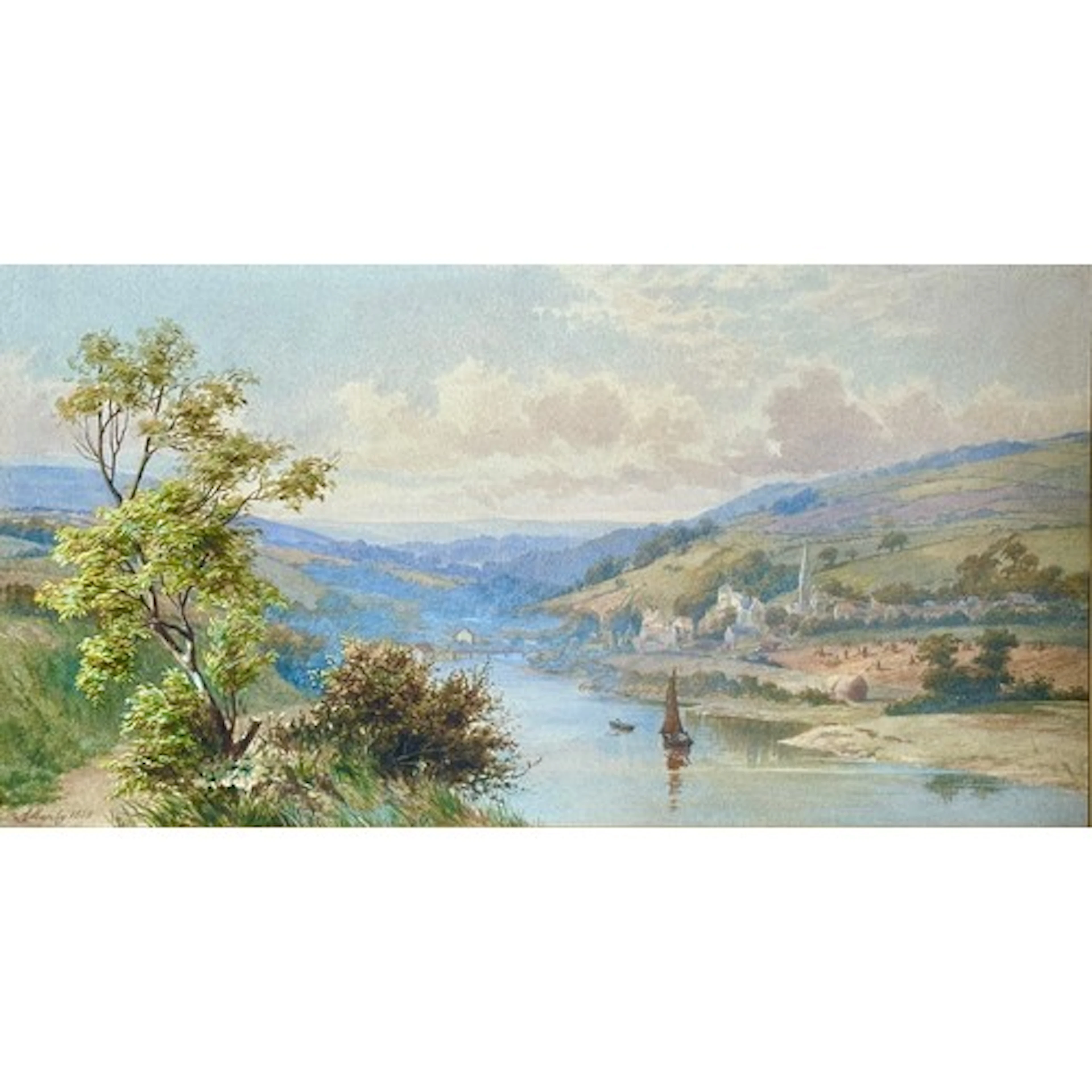 Alice Alfrida Manly (1846- 1923) 'The Valley of the Esk', ne...