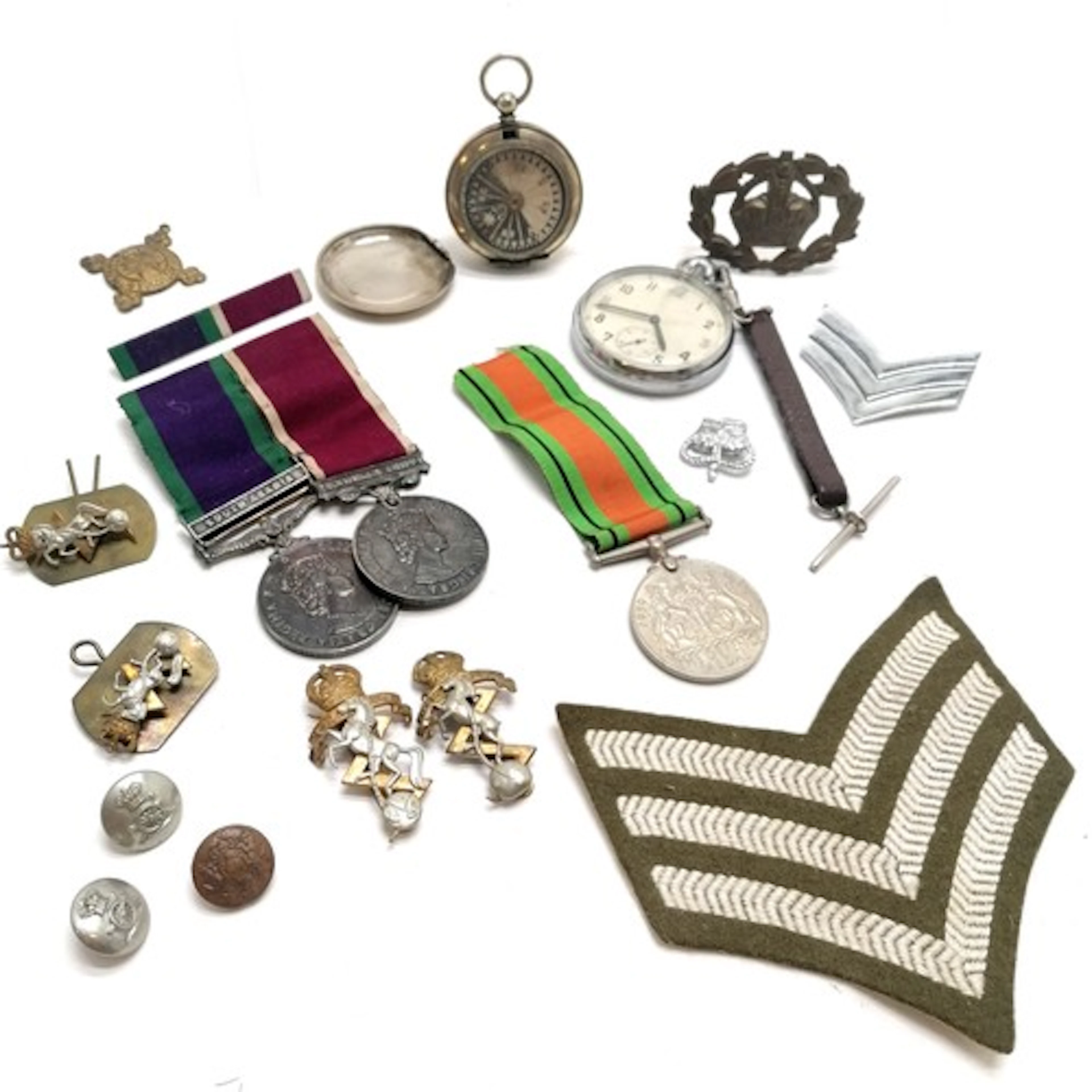 19054248 SGT P Fanning REME pair of medals (General service ...