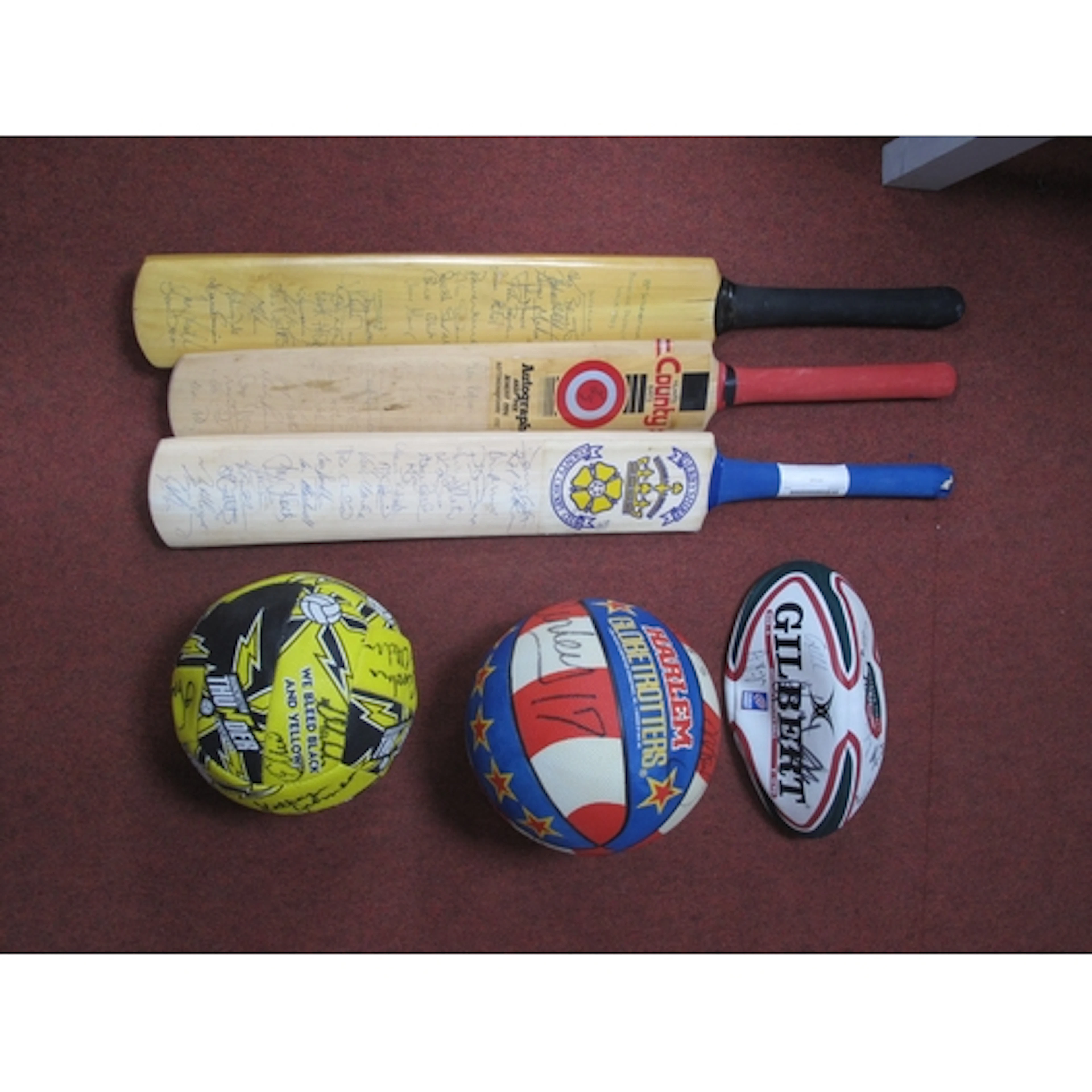 Cricket Autographs 1980s/90s Derbyshire, Notts, Glamorgan, m...