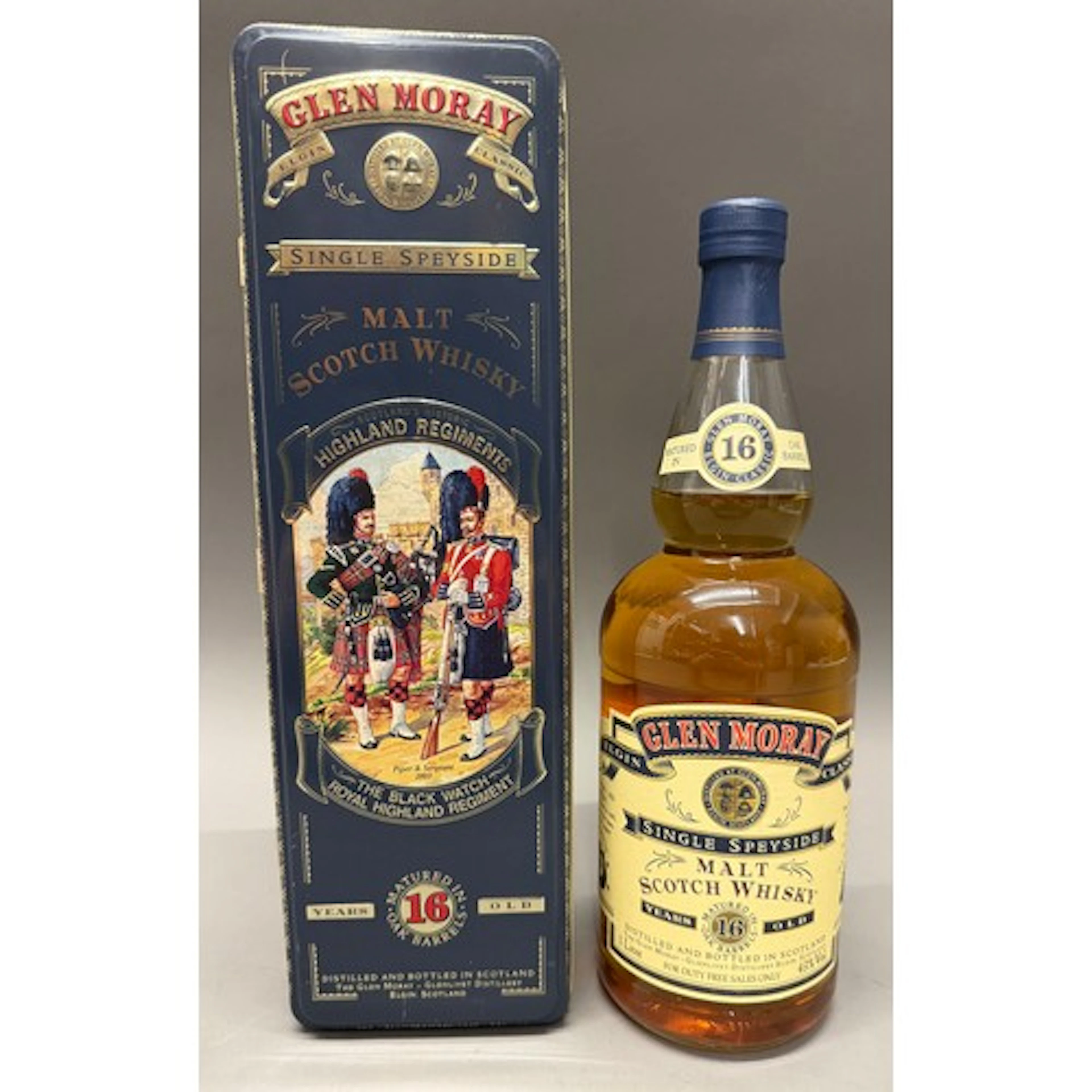GLEN MORAY 16 year old Speyside single malt Scotch whisky 43...
