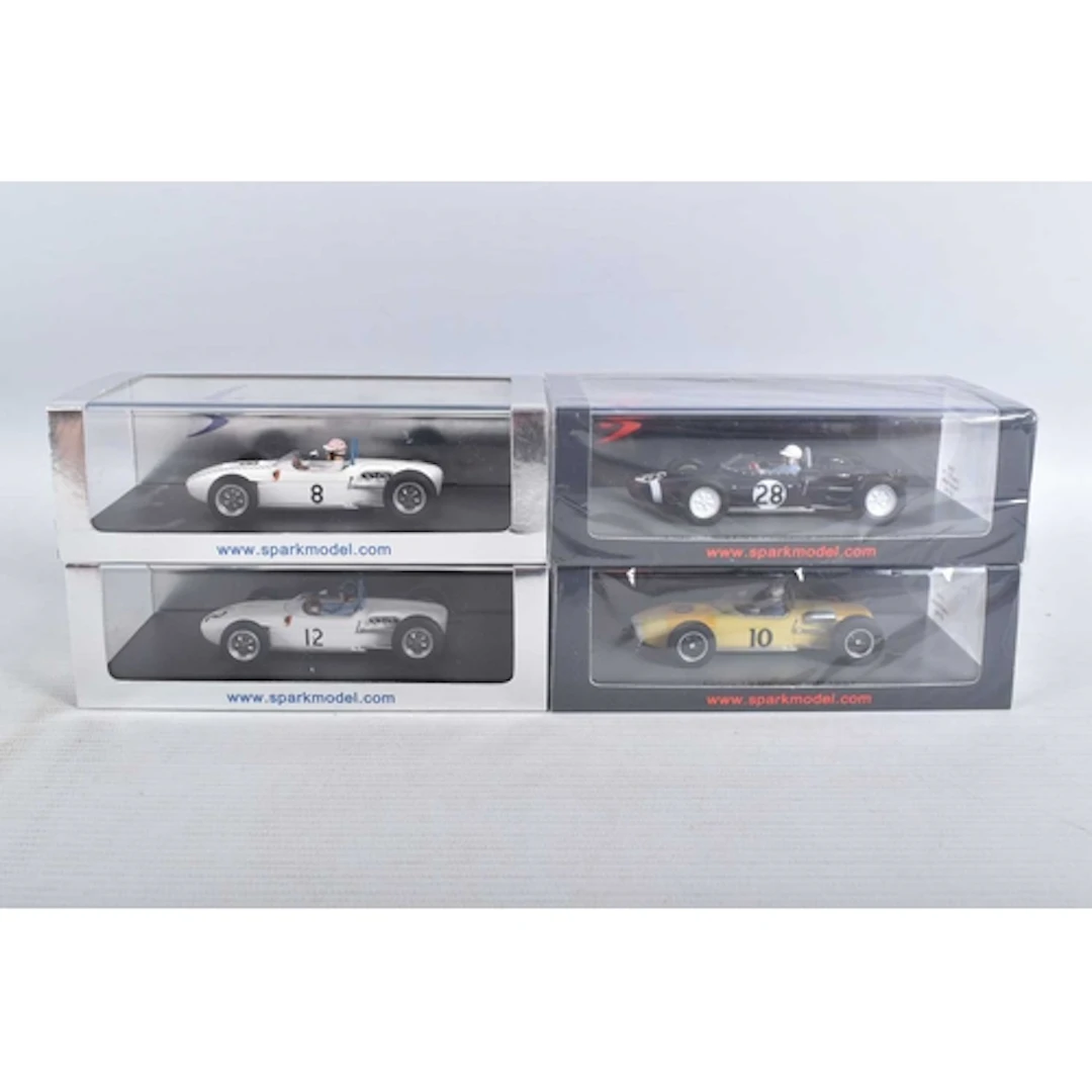 FOUR BOXED MINIMAX SPARK MODEL VEHICLES, to include a sealed...