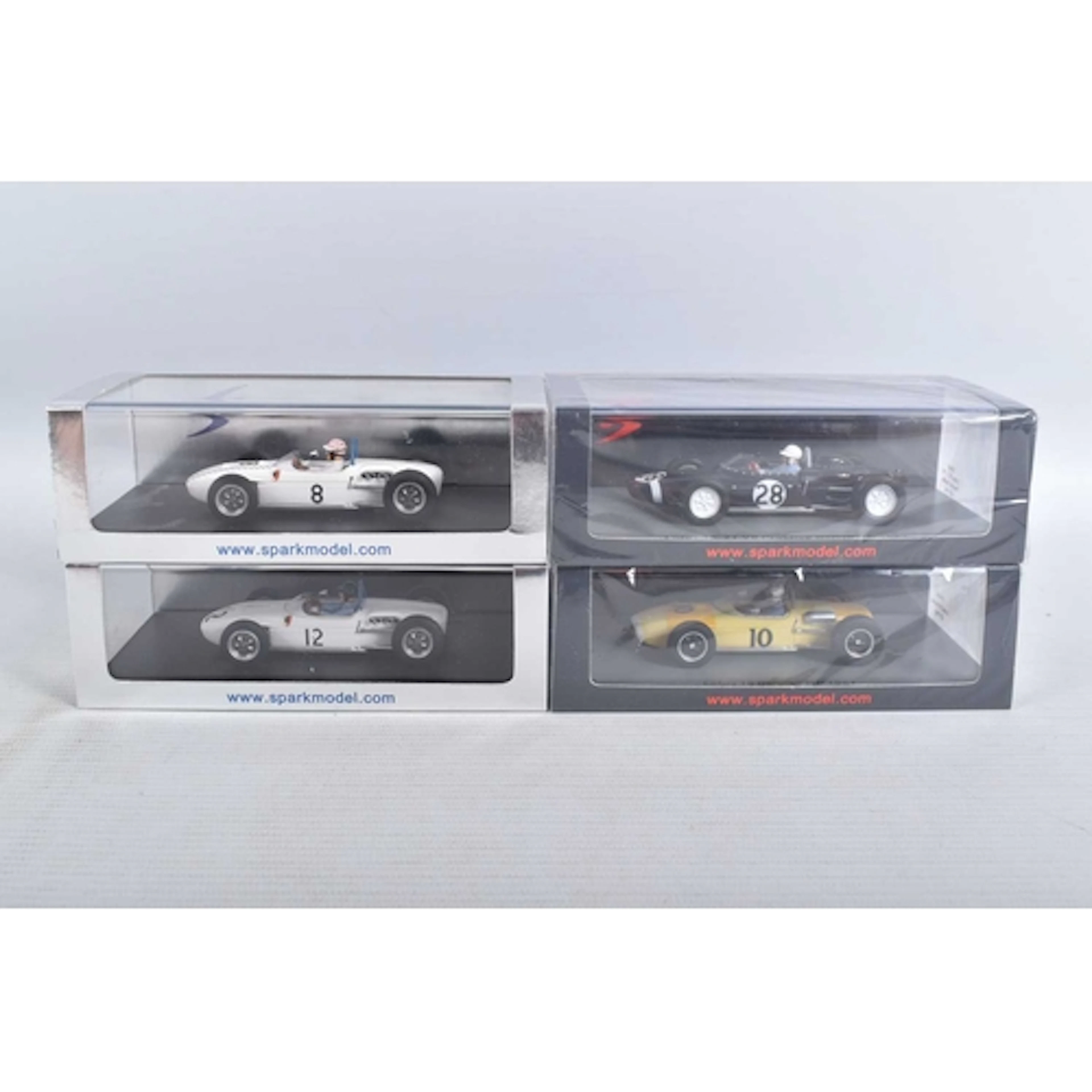 FOUR BOXED MINIMAX SPARK MODEL VEHICLES, to include a sealed...