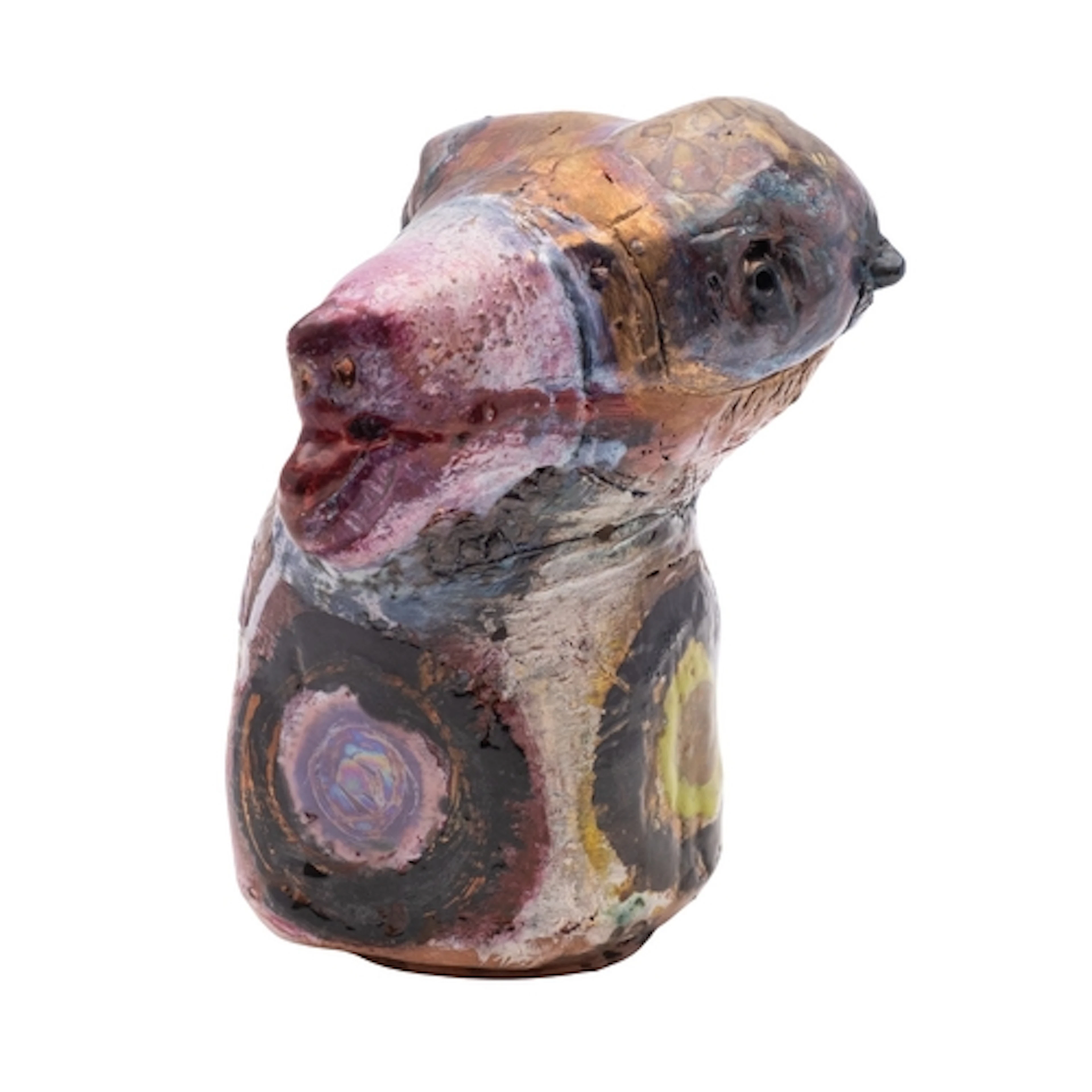 Linda Styles [b 1954] a terracotta sculpture of an animal he...