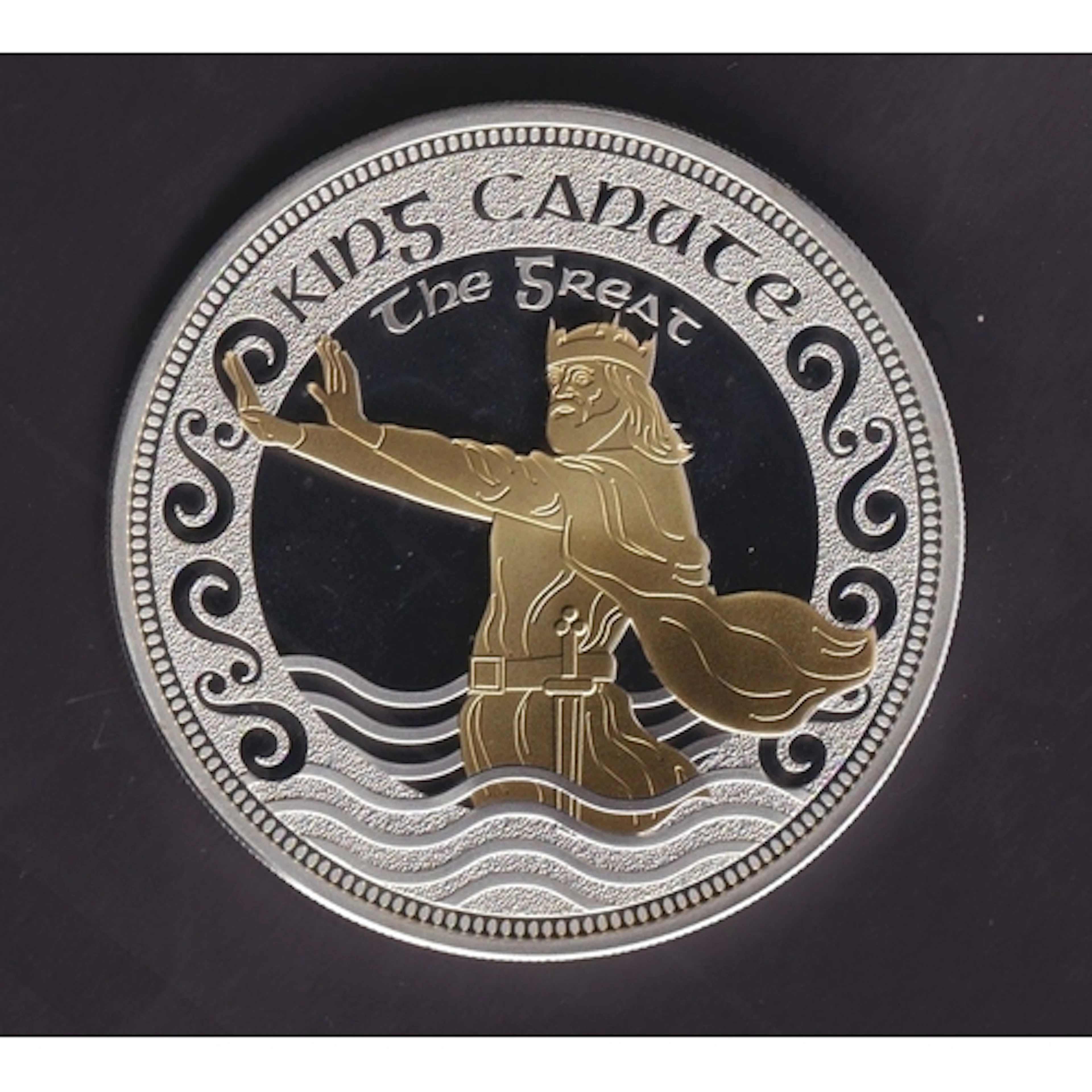 Great Britain King Canute the Great five-ounce .999 fine sil...