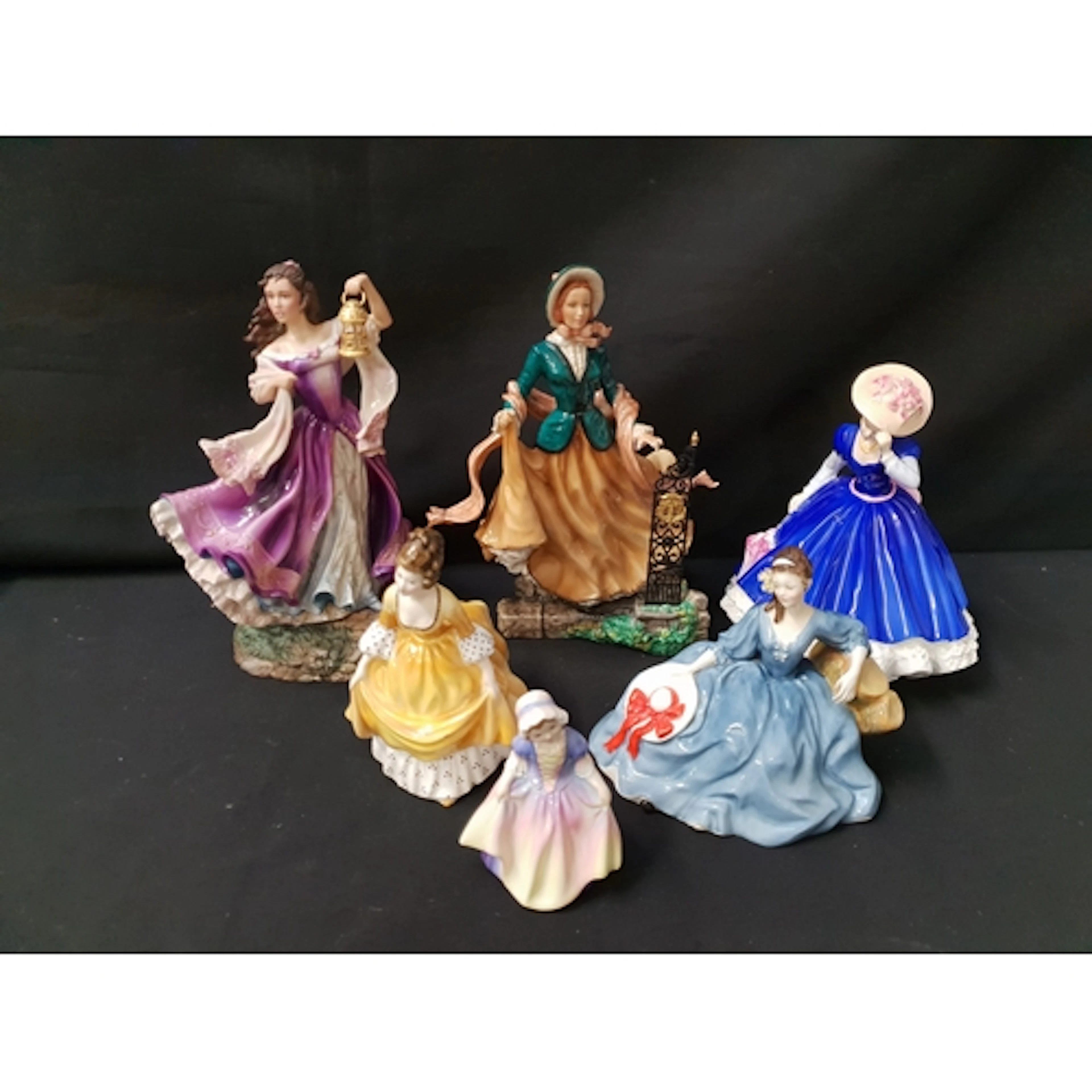 SELECTION OF ROYAL DOULTON AND OTHER LADY FIGURINES comprisi...