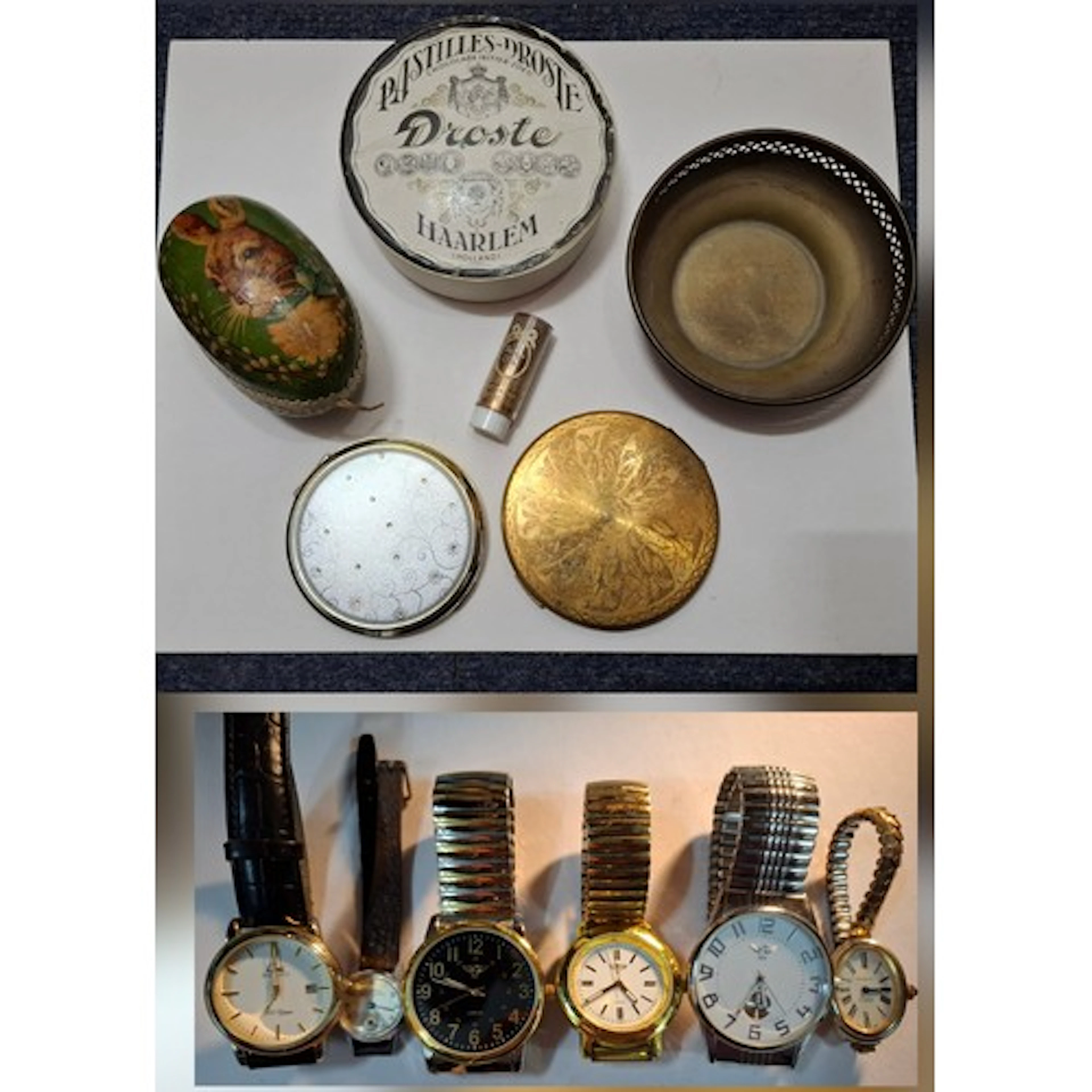 Vintage collectables to include a Vanity Fair gold tone comp...
