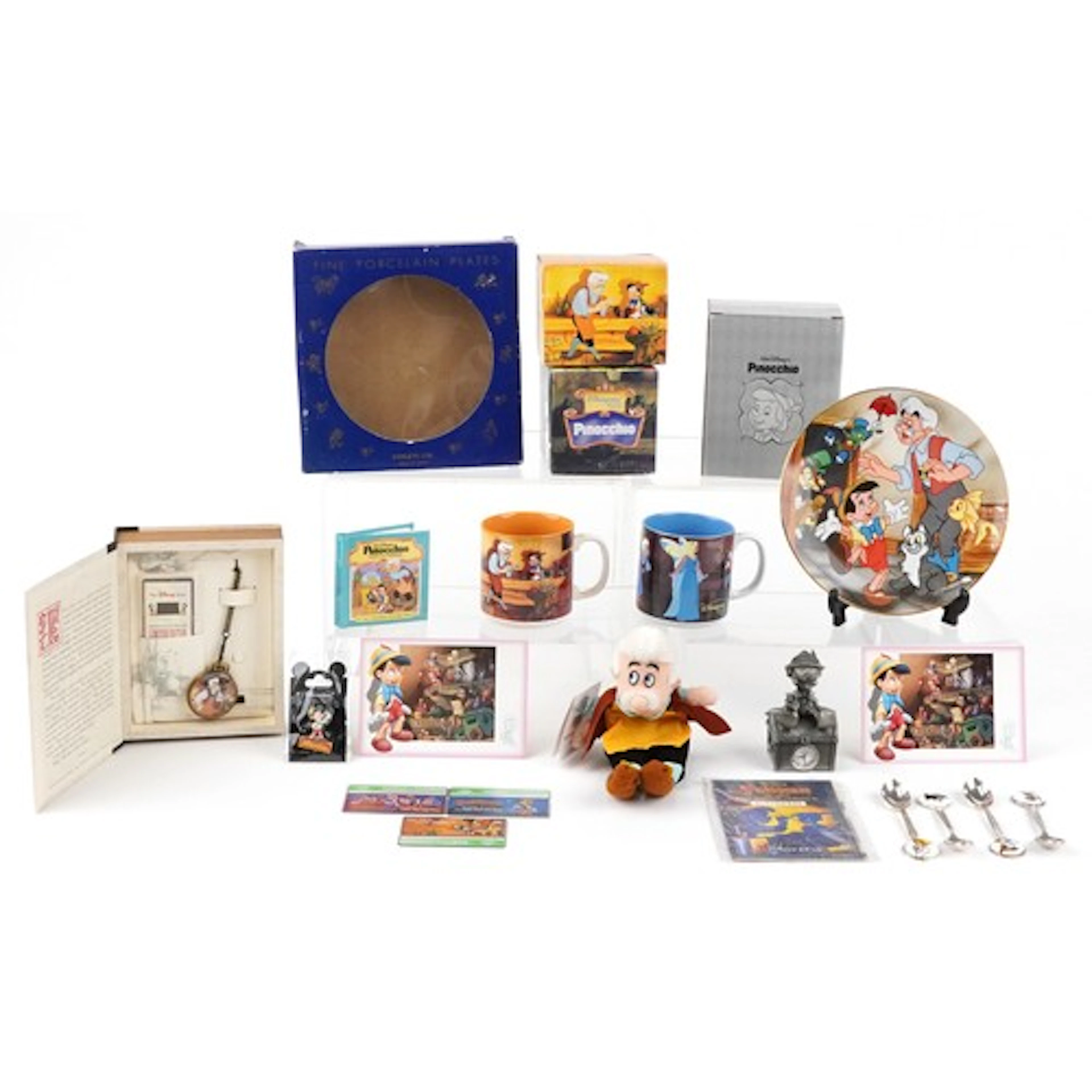 Walt Disney's Pinocchio toys and collectables including a Ke...