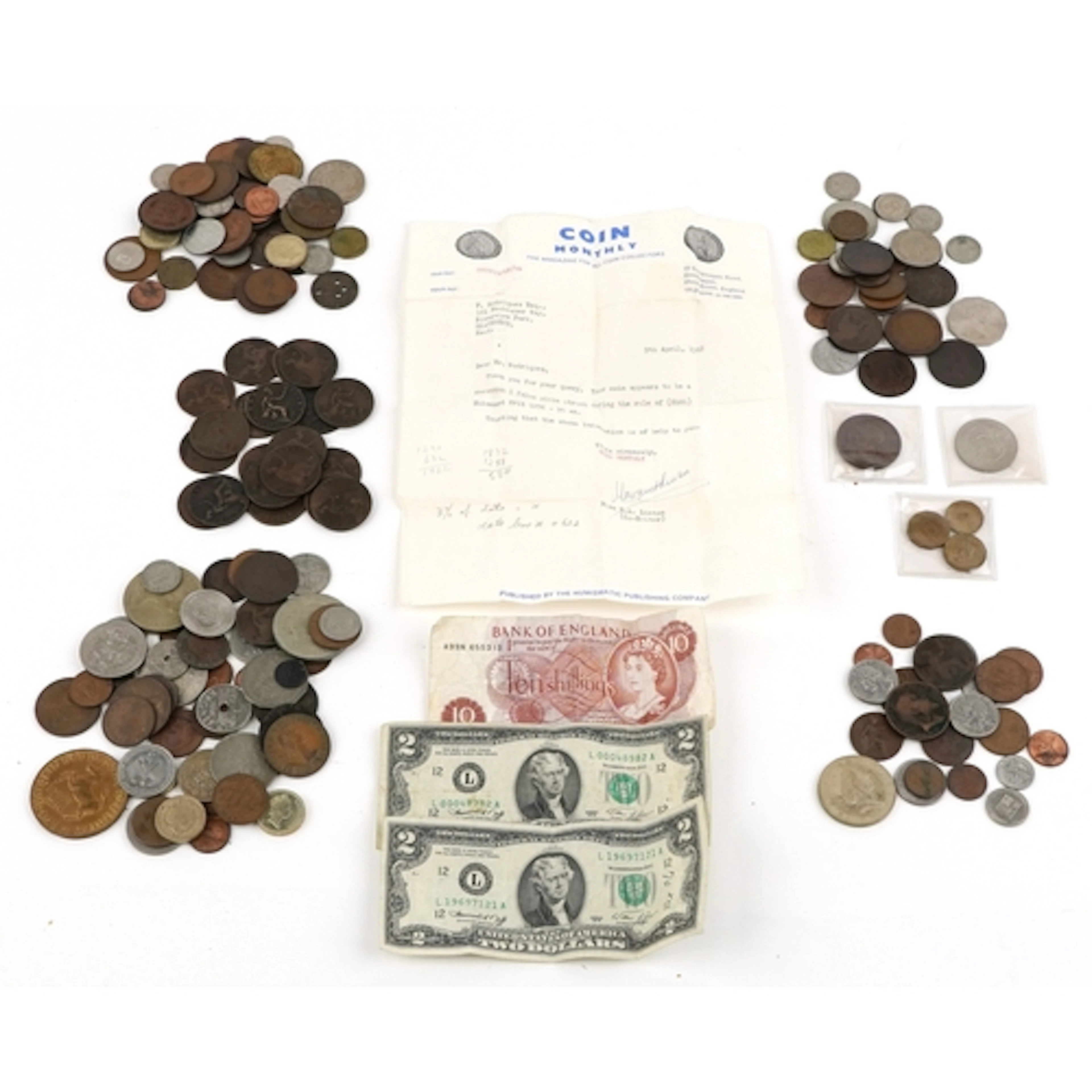 18th century and later British and world coins including Geo...