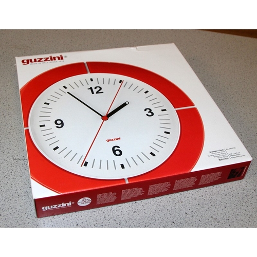 Guzzini Orologio i-clock designer wall clock. 37cms across