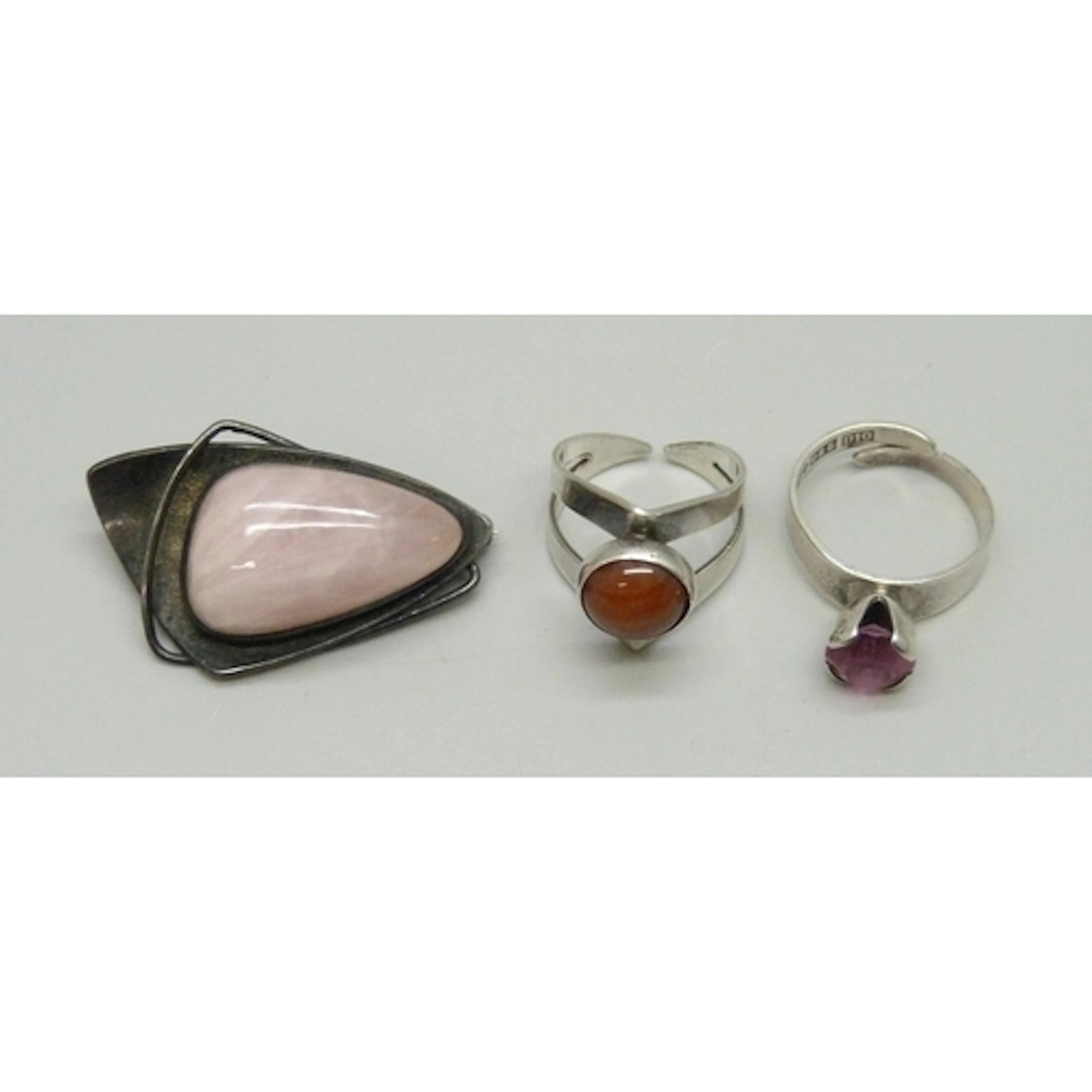 A Hedbergs Guld Swedish silver ring, D10 date code for 1978,...