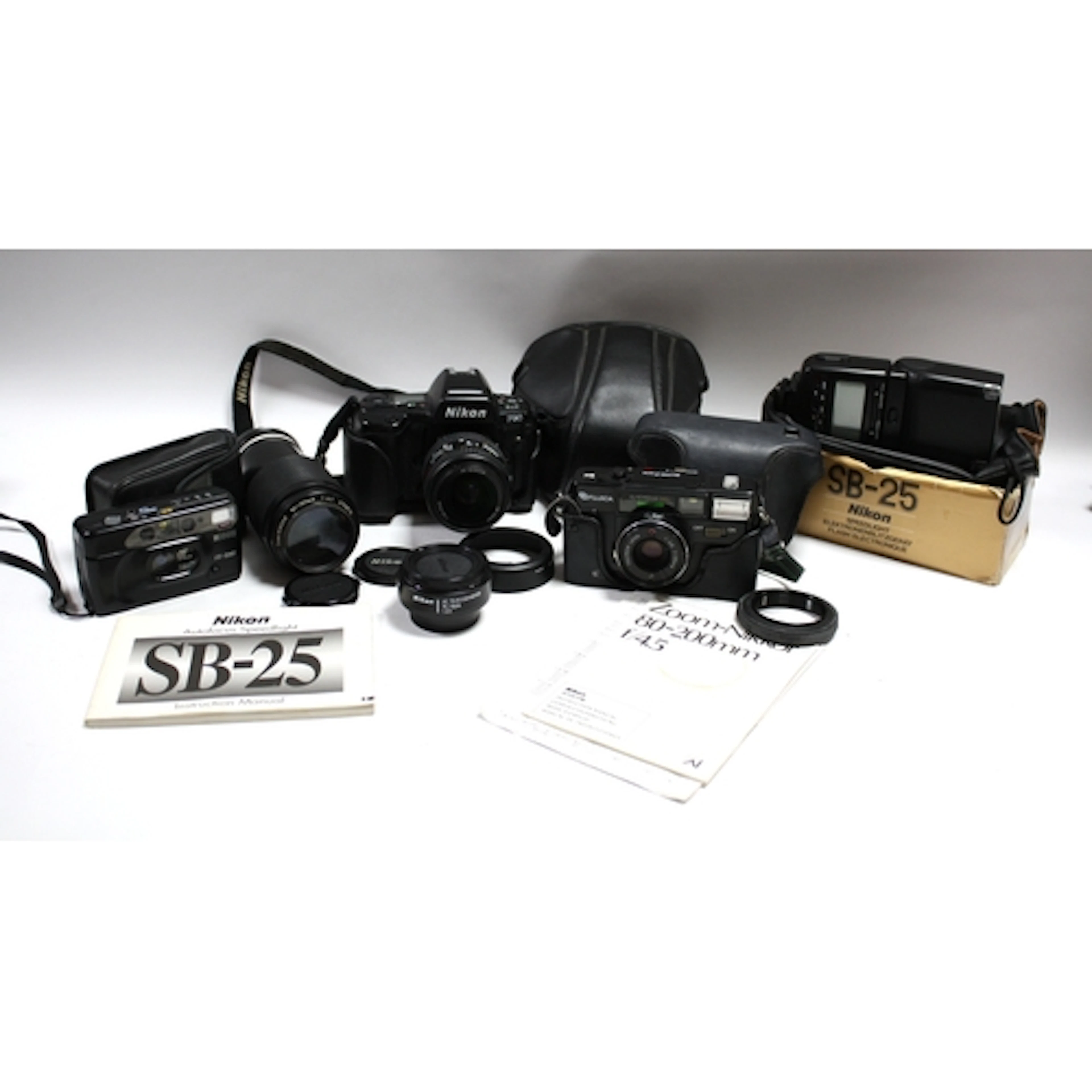 Nikon F90 35mm SLR Film Camera with attached AF Nikkor 28-70...