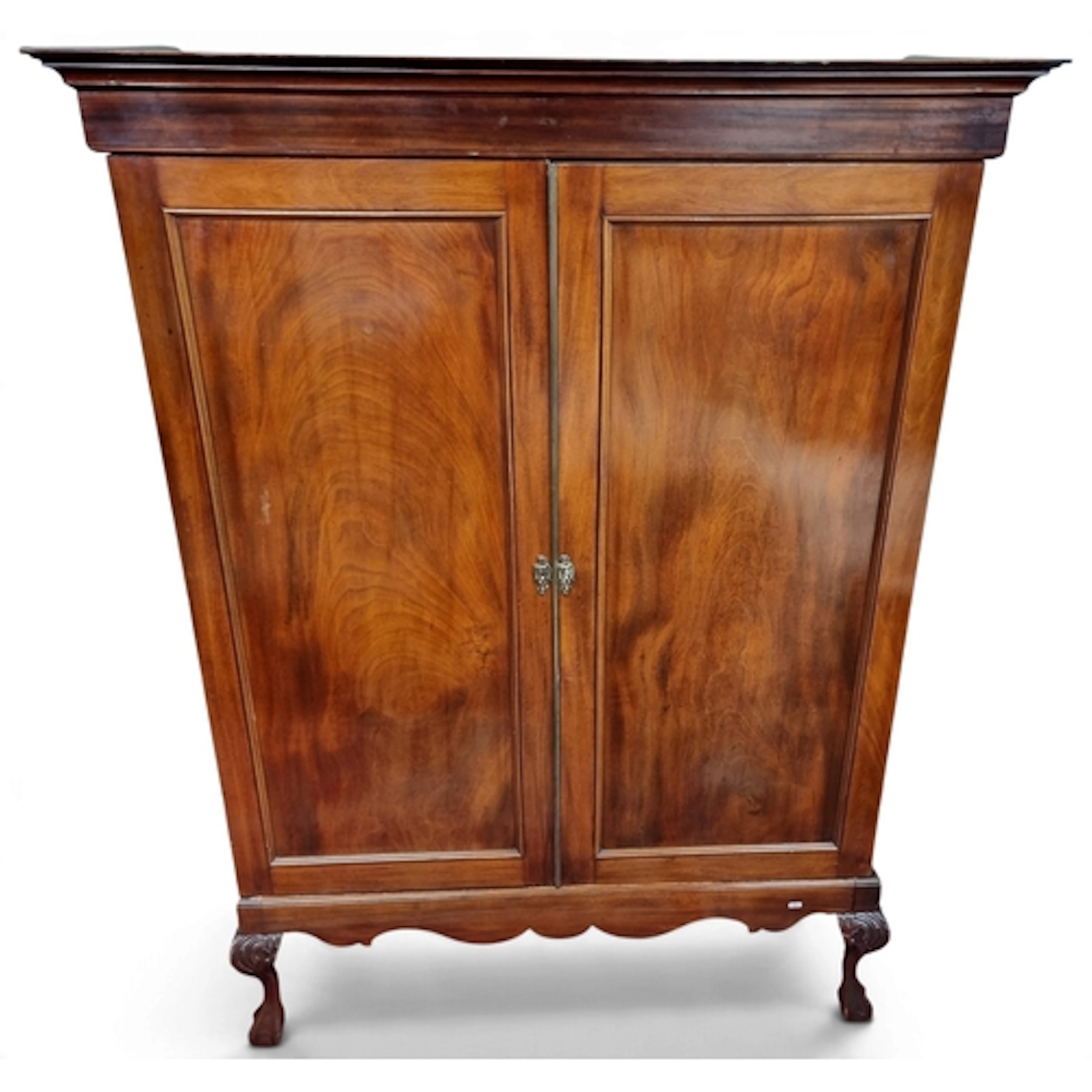A good 19th Century Mahogany Gentleman's Wardrobe on stand ...