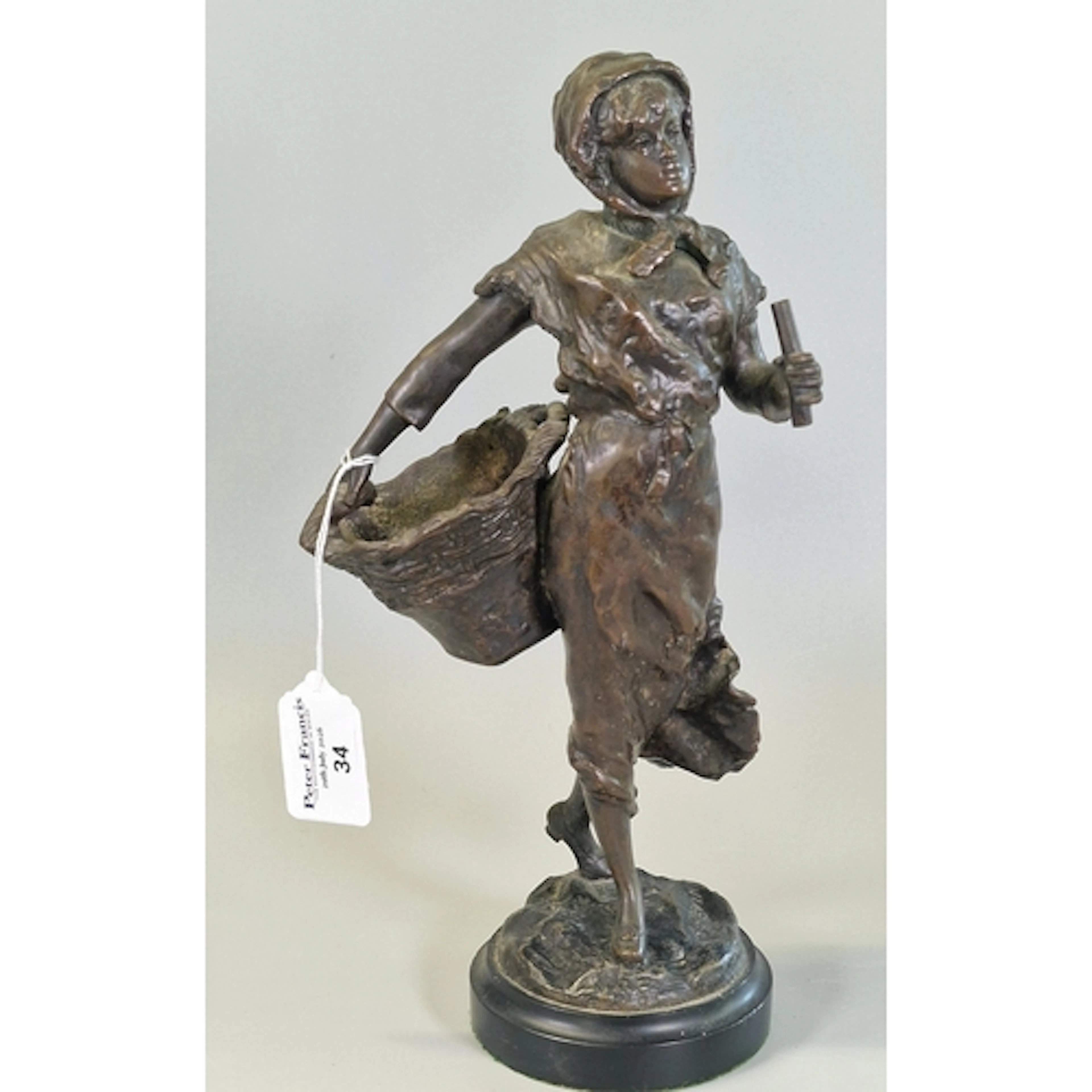 After Alfred Grevin (French, 1827-1892), patinated bronze st...