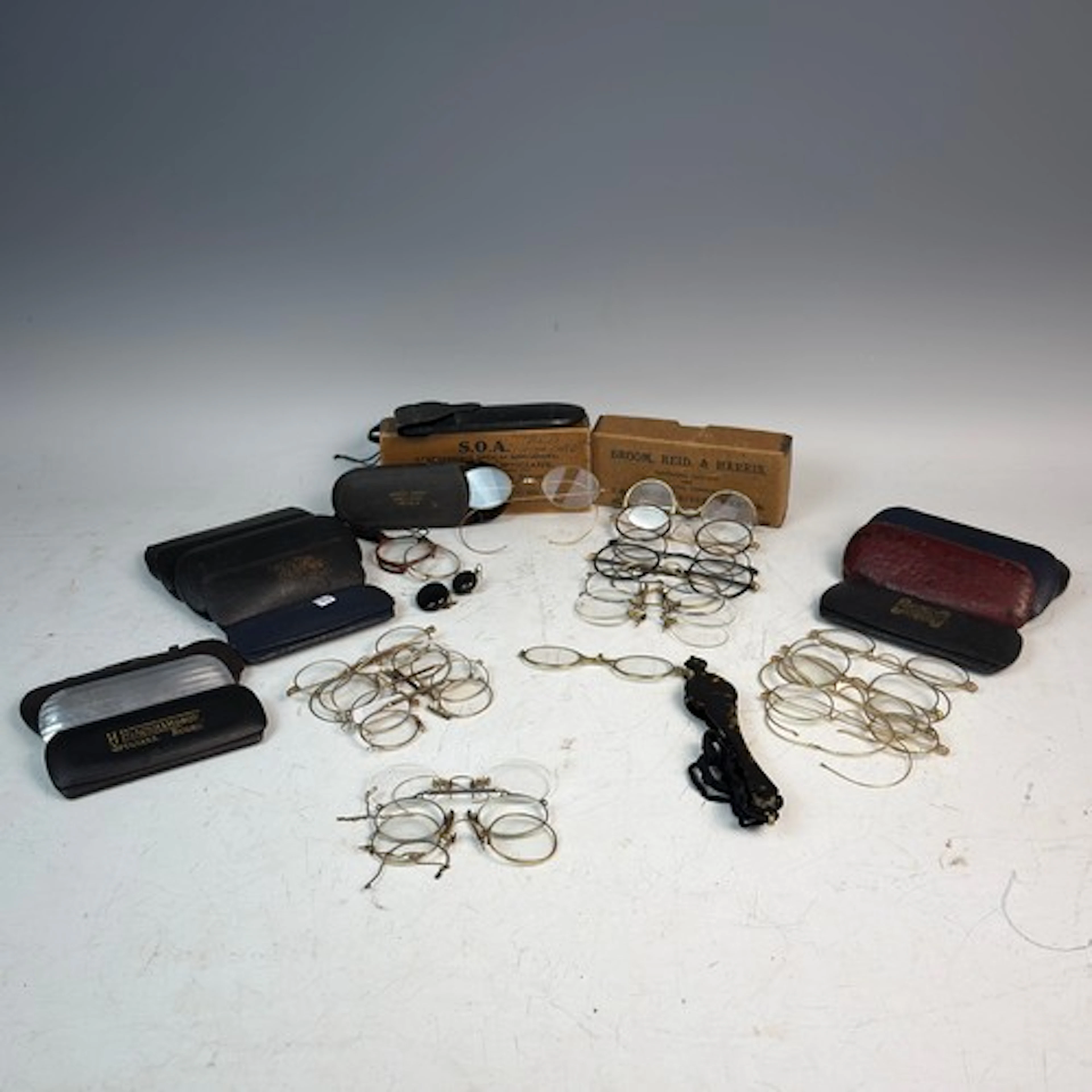 A large quantity of early Spectacles, Lorgnettes, reading gl...