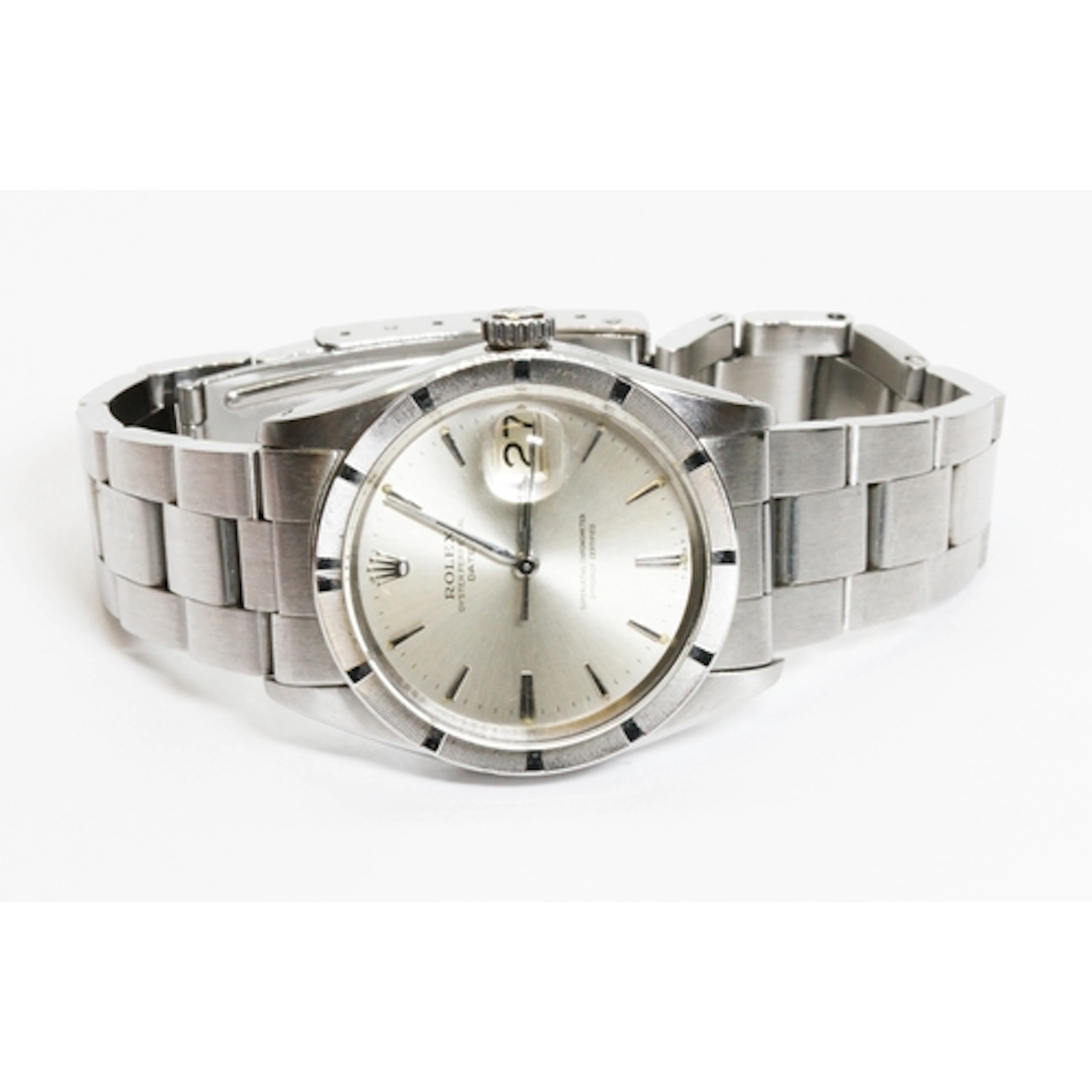 ROLEX, a stainless steel Oyster Perpetual Date, circa 1969, ...
