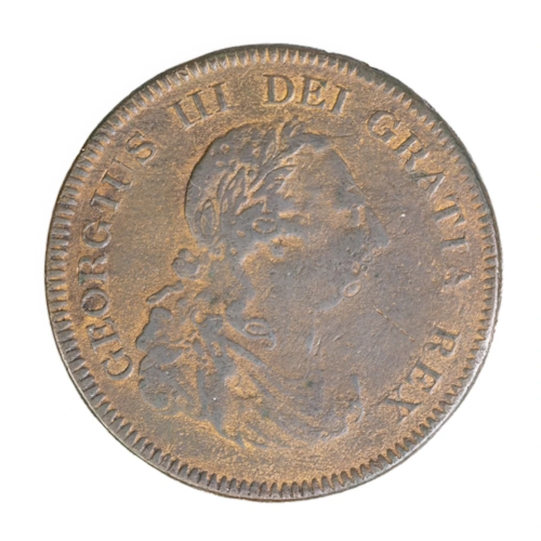 COINS - GEORGE III. 1804 COPPER BANK OF ENGLAND DOLLAR. Geor...