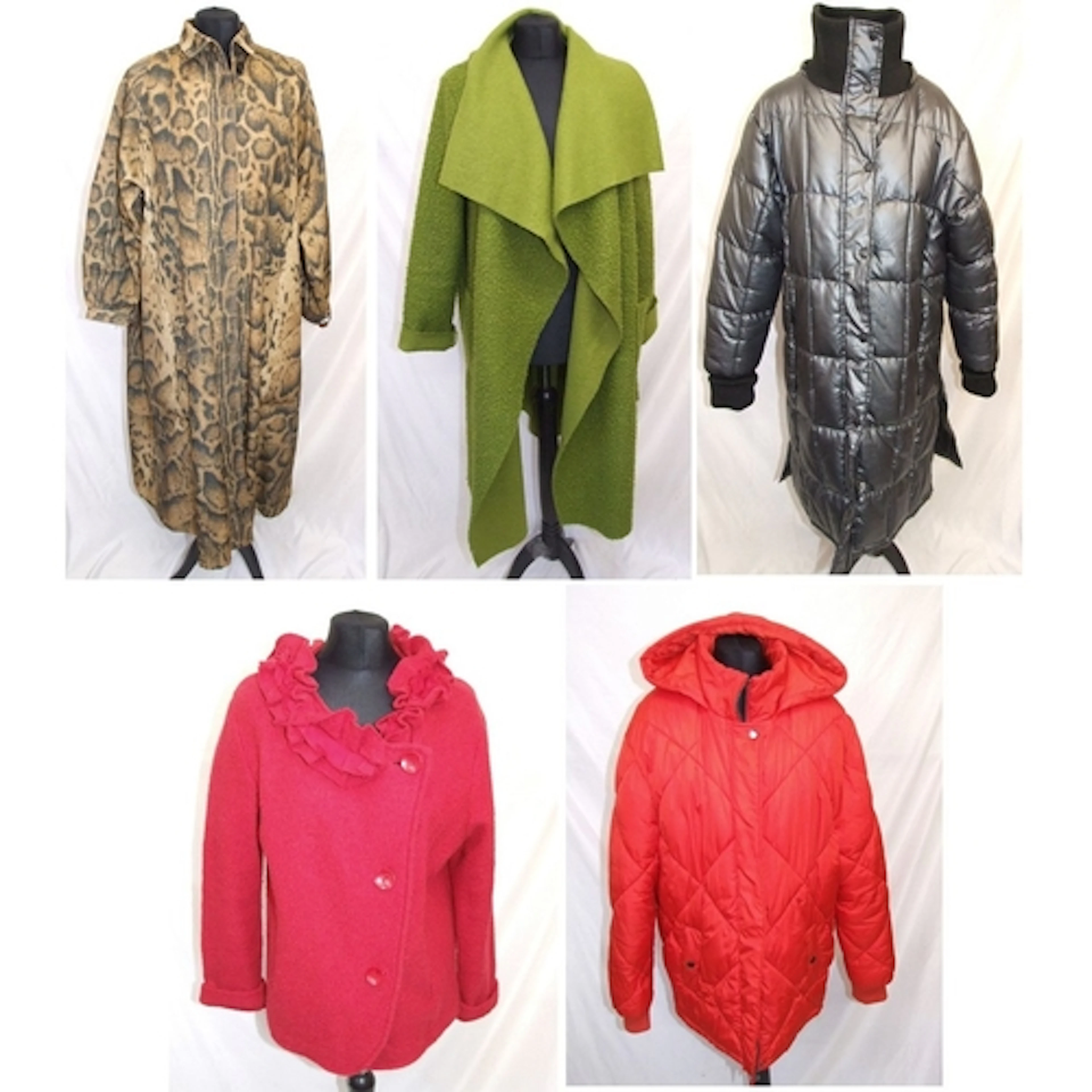 Ladies Jackets: Klass red boucle wool size M, Raincheetahs a...