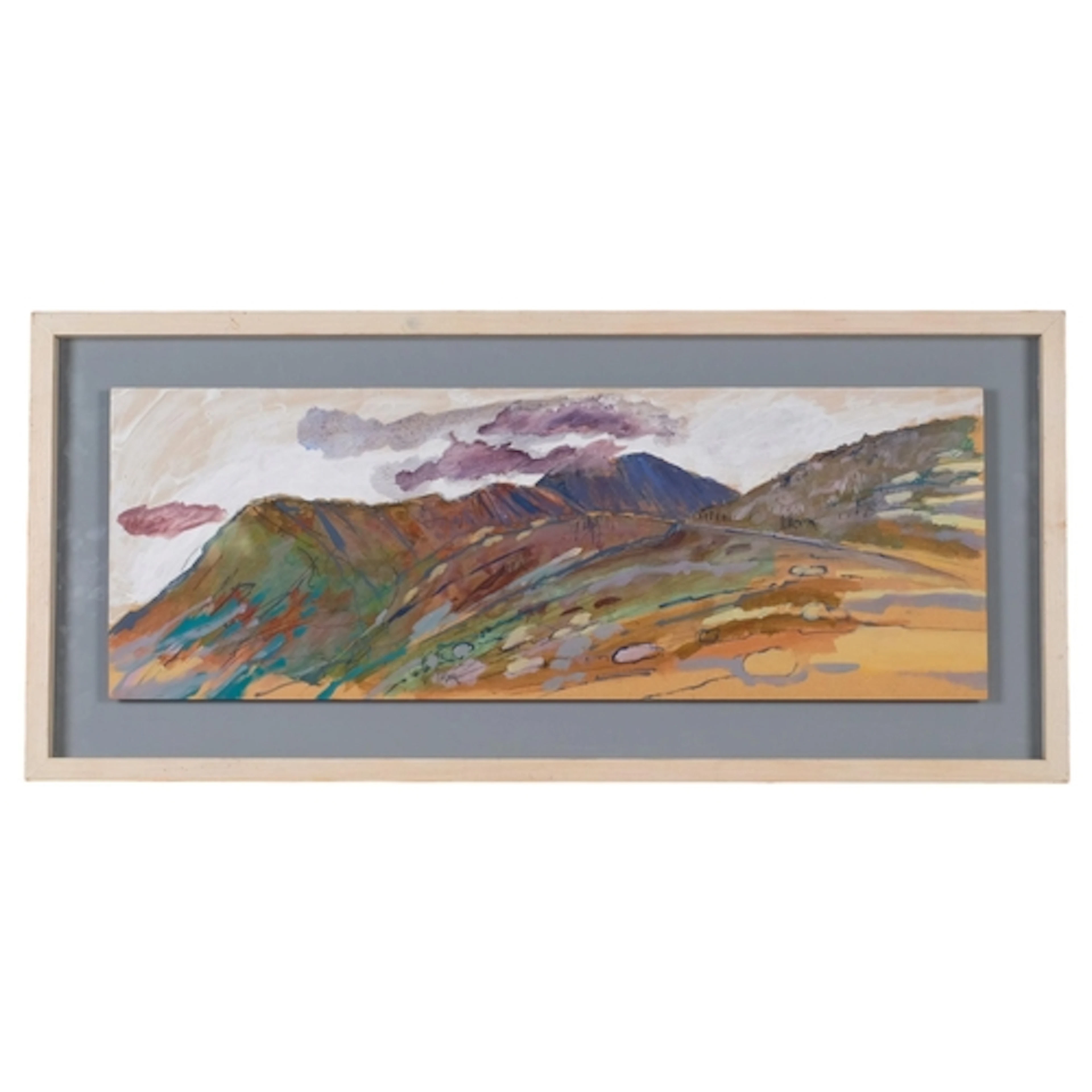 20th century British School, mountain landscape, late 20th c...
