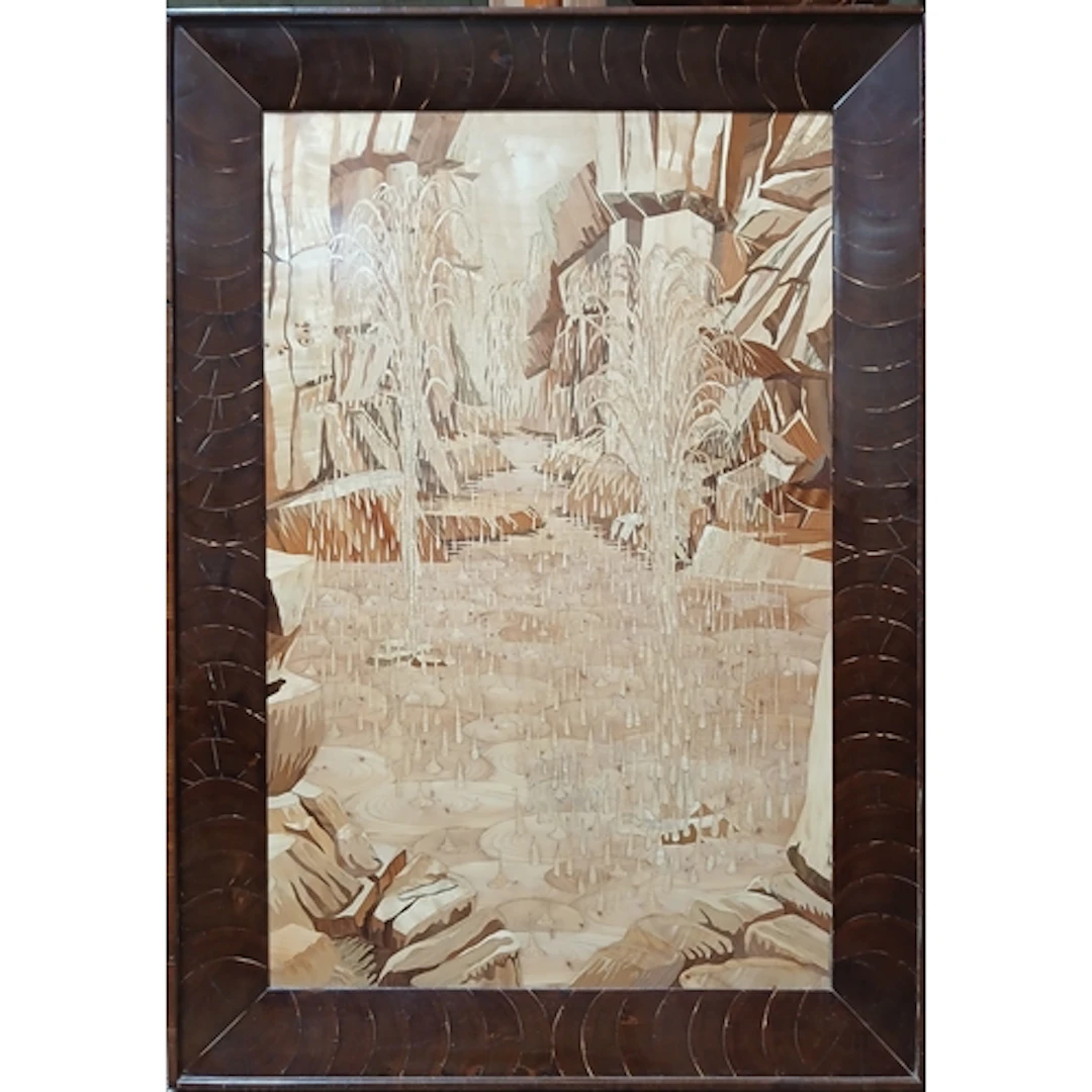 John Southworth Prescott (b1939), untitled, marquetry pictur...
