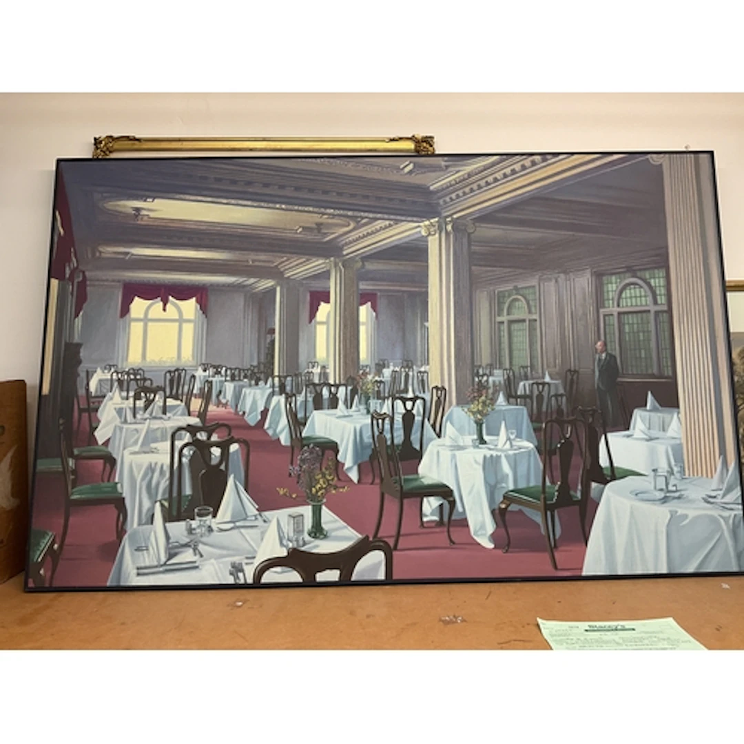 Giles Winter original art work entitled all prepared for lun...
