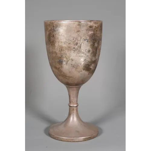 Silver goblet cup engraved 'BRITISIH LEGION SCOTLAND EASTERN...