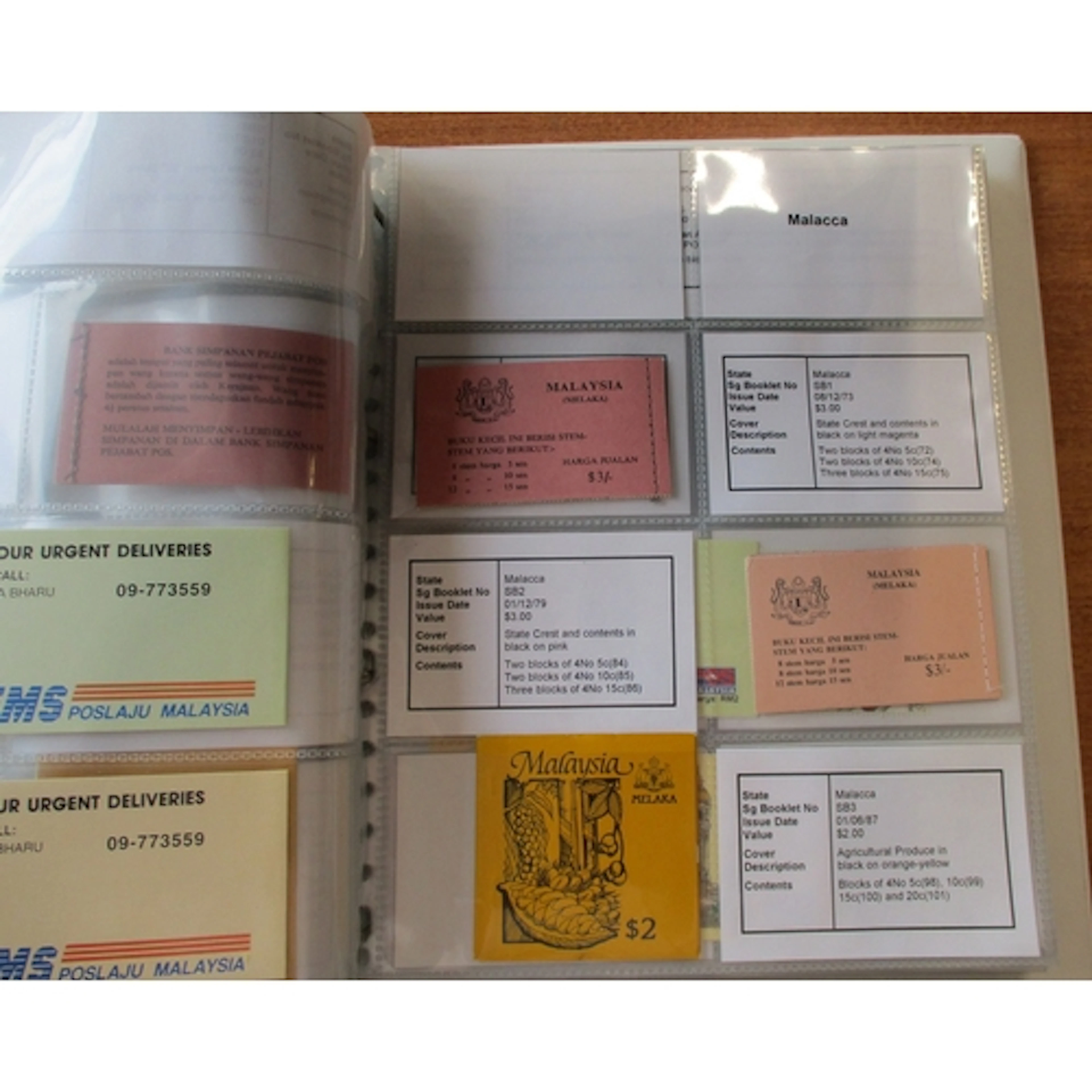 Malaysia and States. Modern booklet range from 1973 to 1992,...